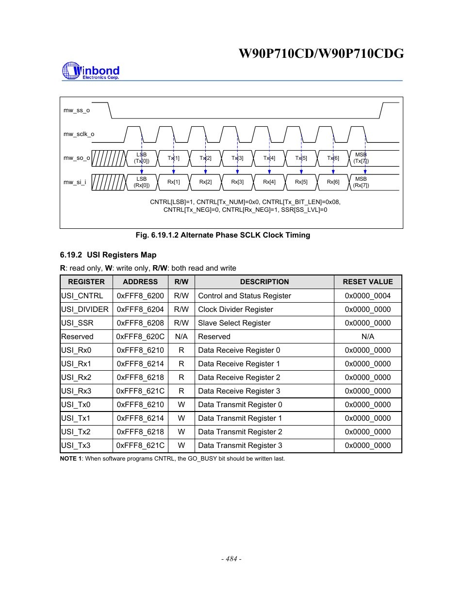 Rainbow Electronics W90P710CDG User Manual | Page 483 / 552