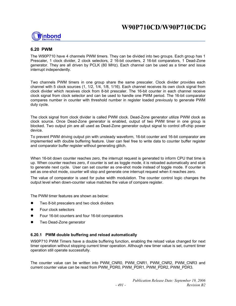 Rainbow Electronics W90P710CDG User Manual | Page 490 / 552