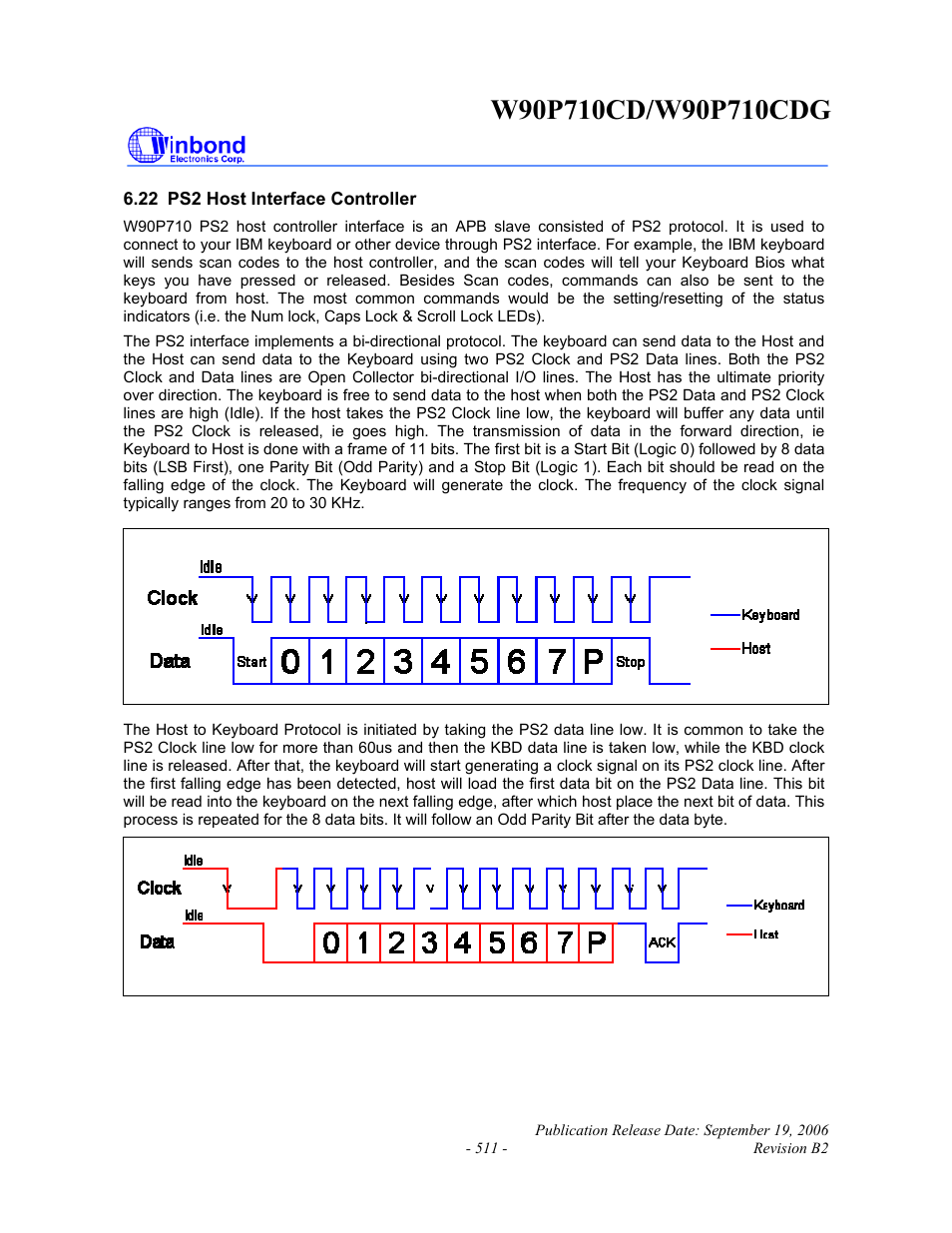 Rainbow Electronics W90P710CDG User Manual | Page 510 / 552