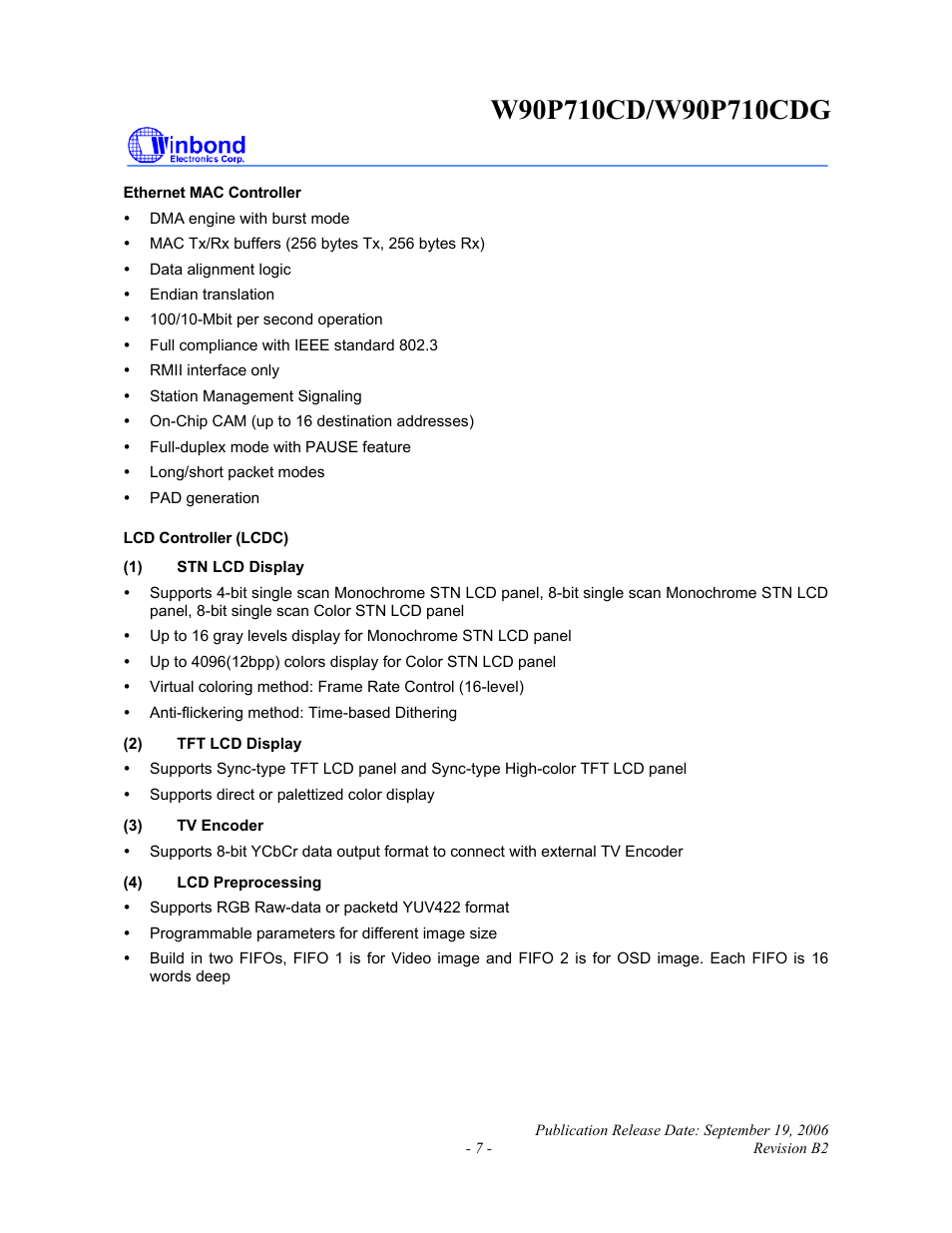 Rainbow Electronics W90P710CDG User Manual | Page 7 / 552