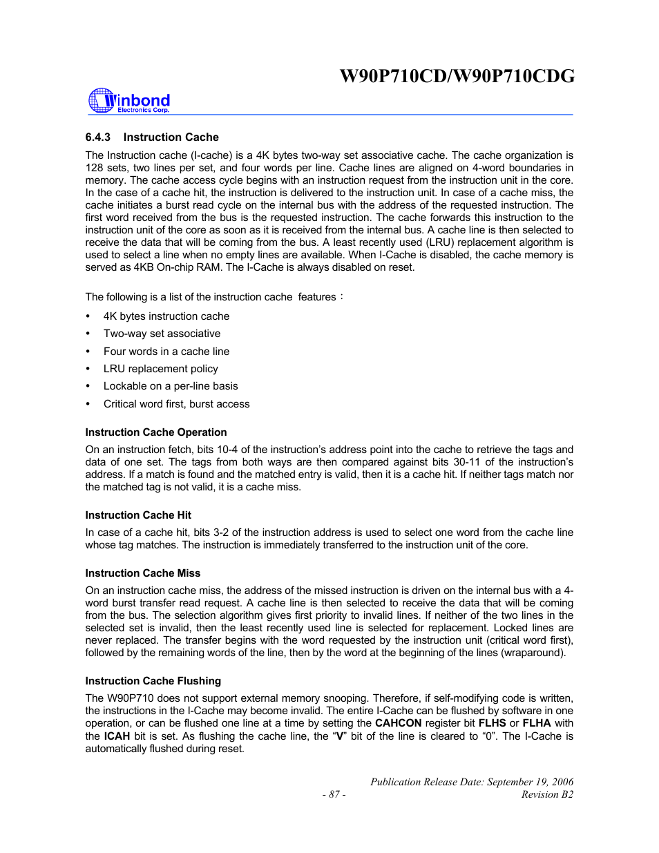 Rainbow Electronics W90P710CDG User Manual | Page 87 / 552