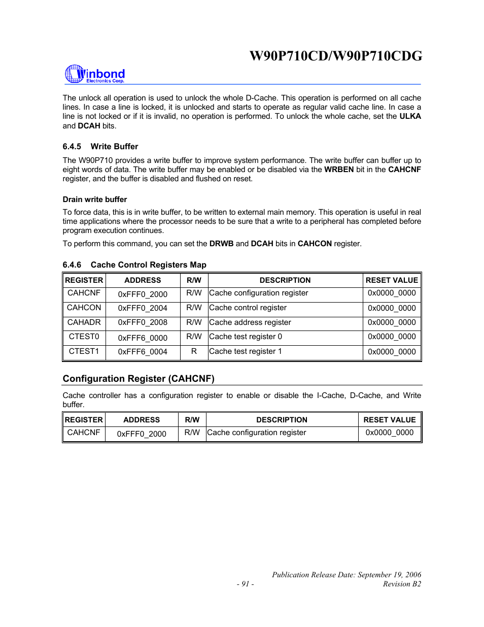 Rainbow Electronics W90P710CDG User Manual | Page 91 / 552