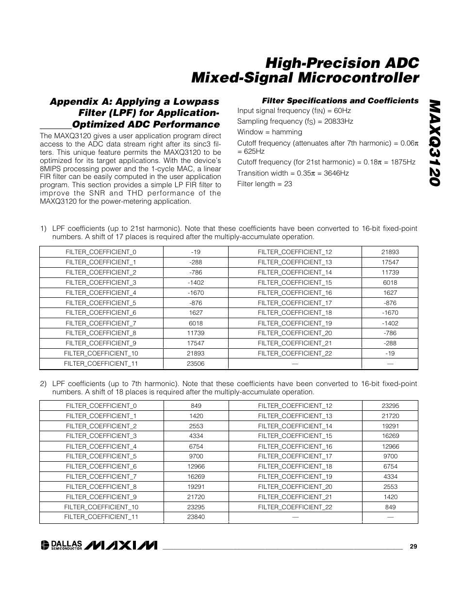 Rainbow Electronics MAXQ3120 User Manual | Page 29 / 33