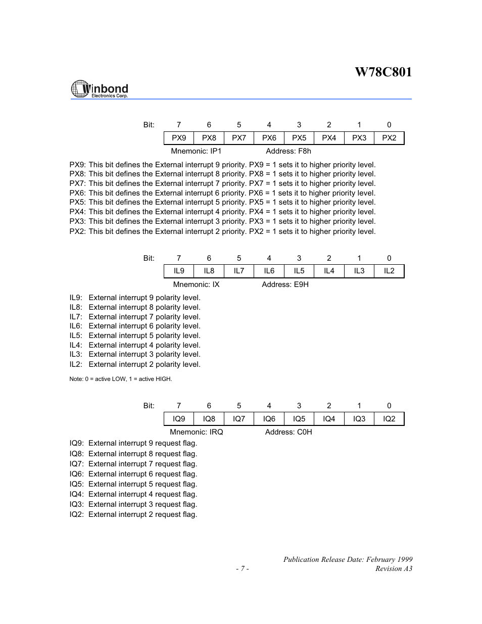 Rainbow Electronics W78C801 User Manual | Page 7 / 18