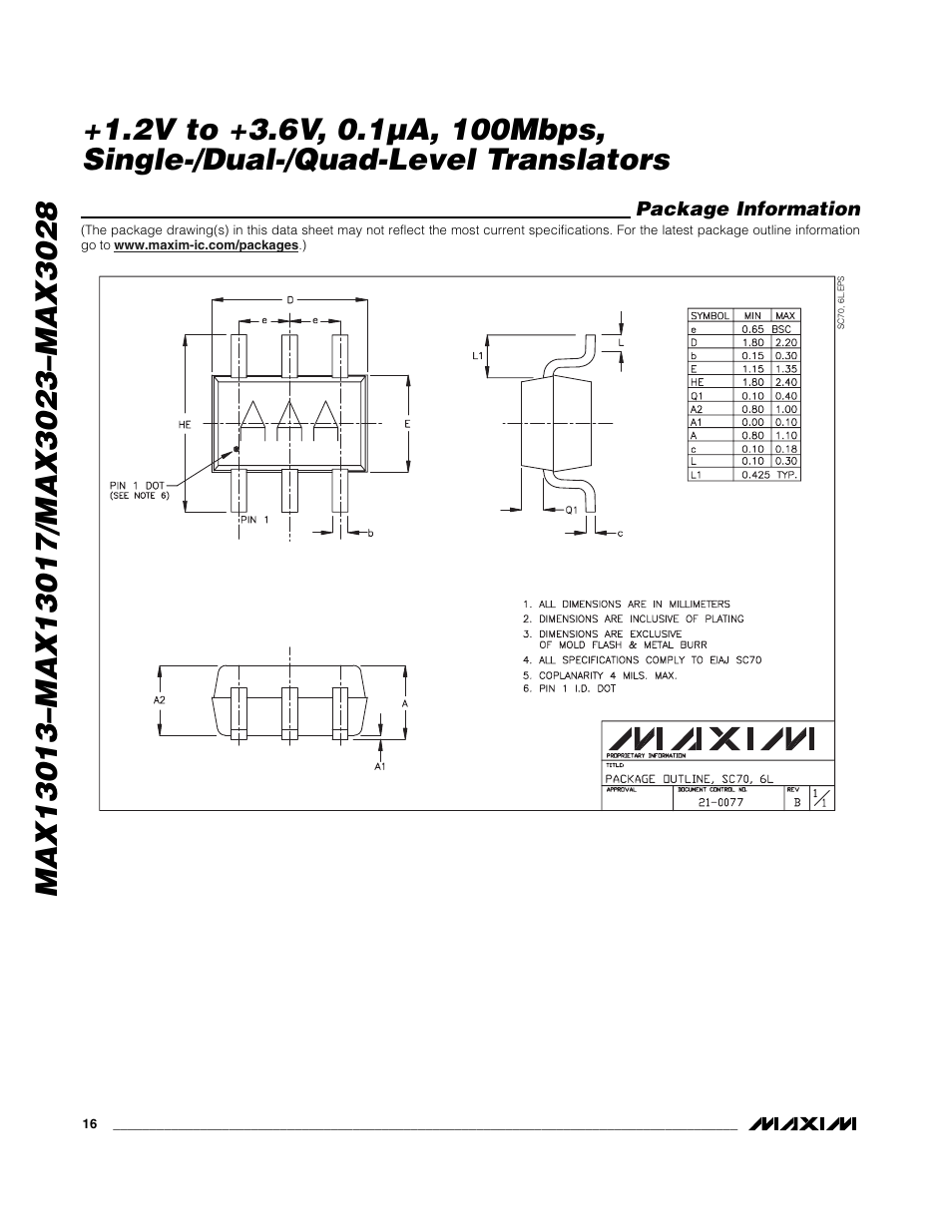 Rainbow Electronics MAX3028 User Manual | Page 16 / 21