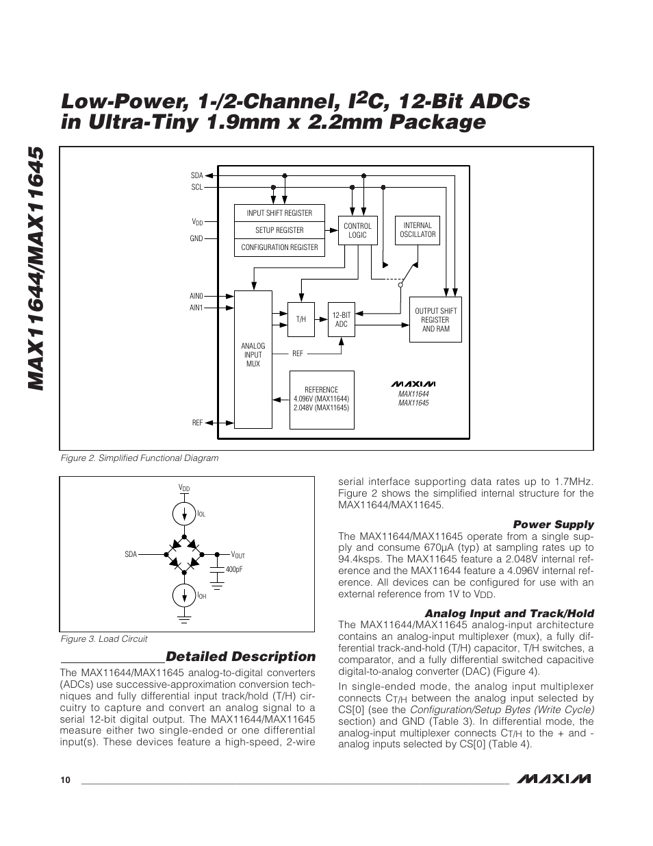 Detailed description | Rainbow Electronics MAX11645 User Manual | Page 10 / 22