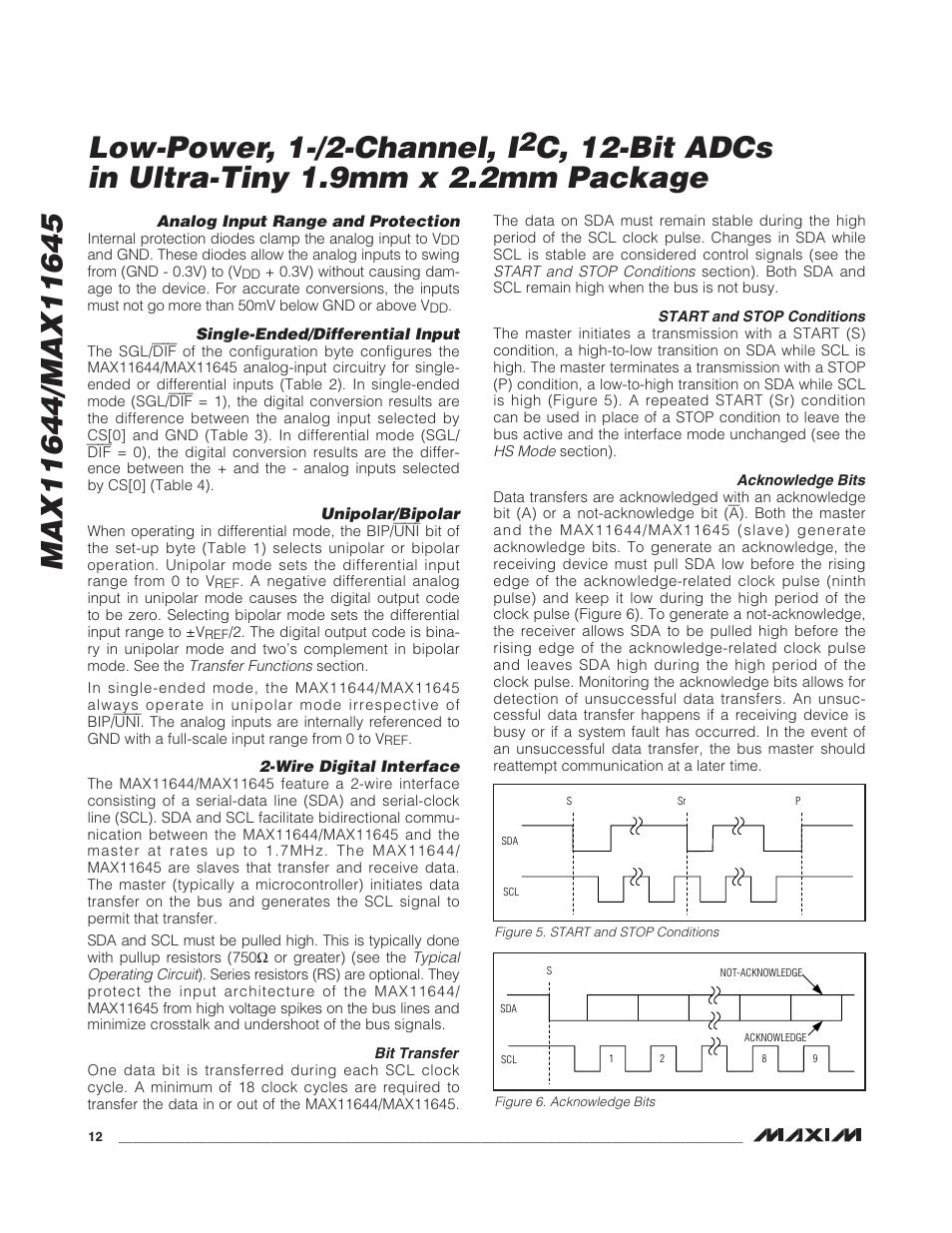 Rainbow Electronics MAX11645 User Manual | Page 12 / 22