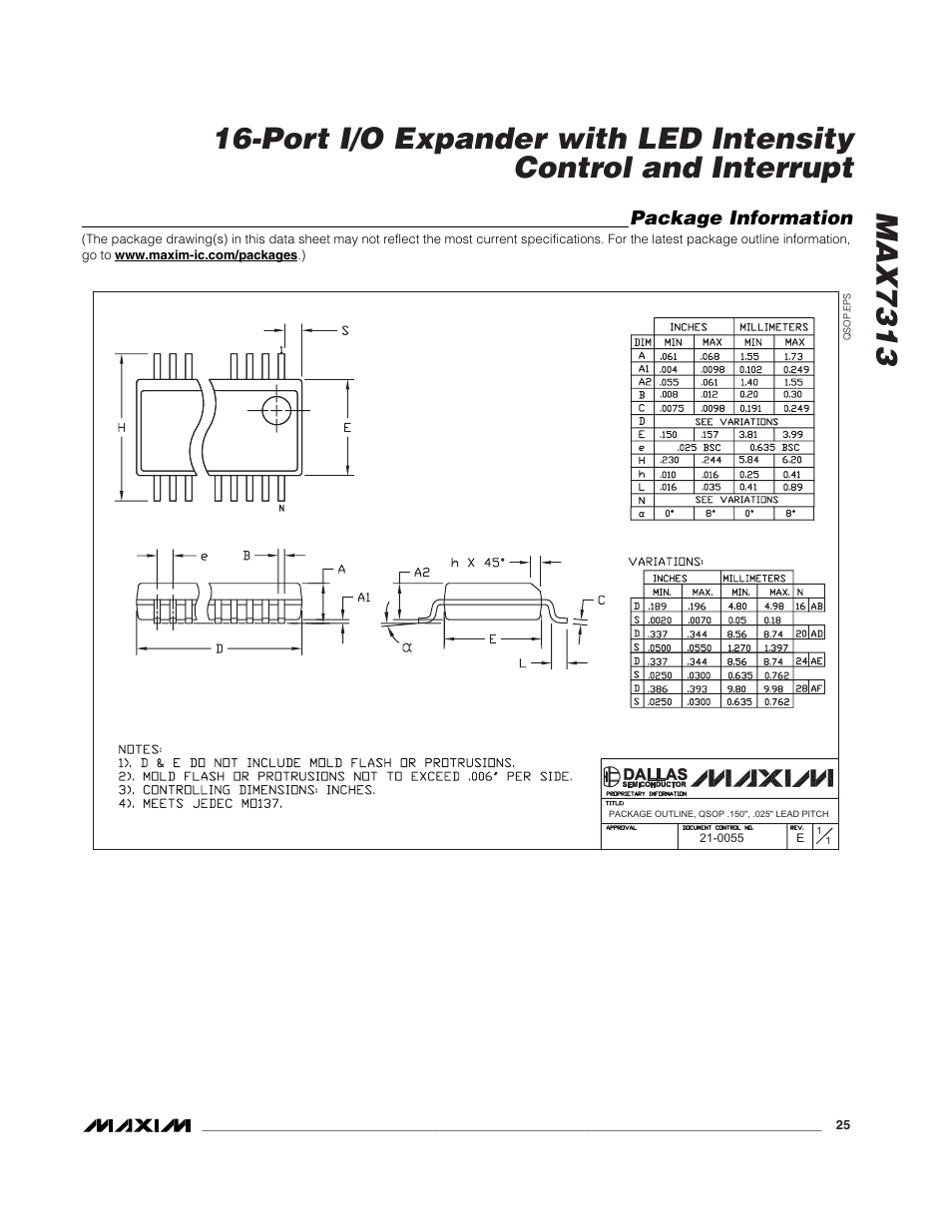 Rainbow Electronics MAX7313 User Manual | Page 25 / 27