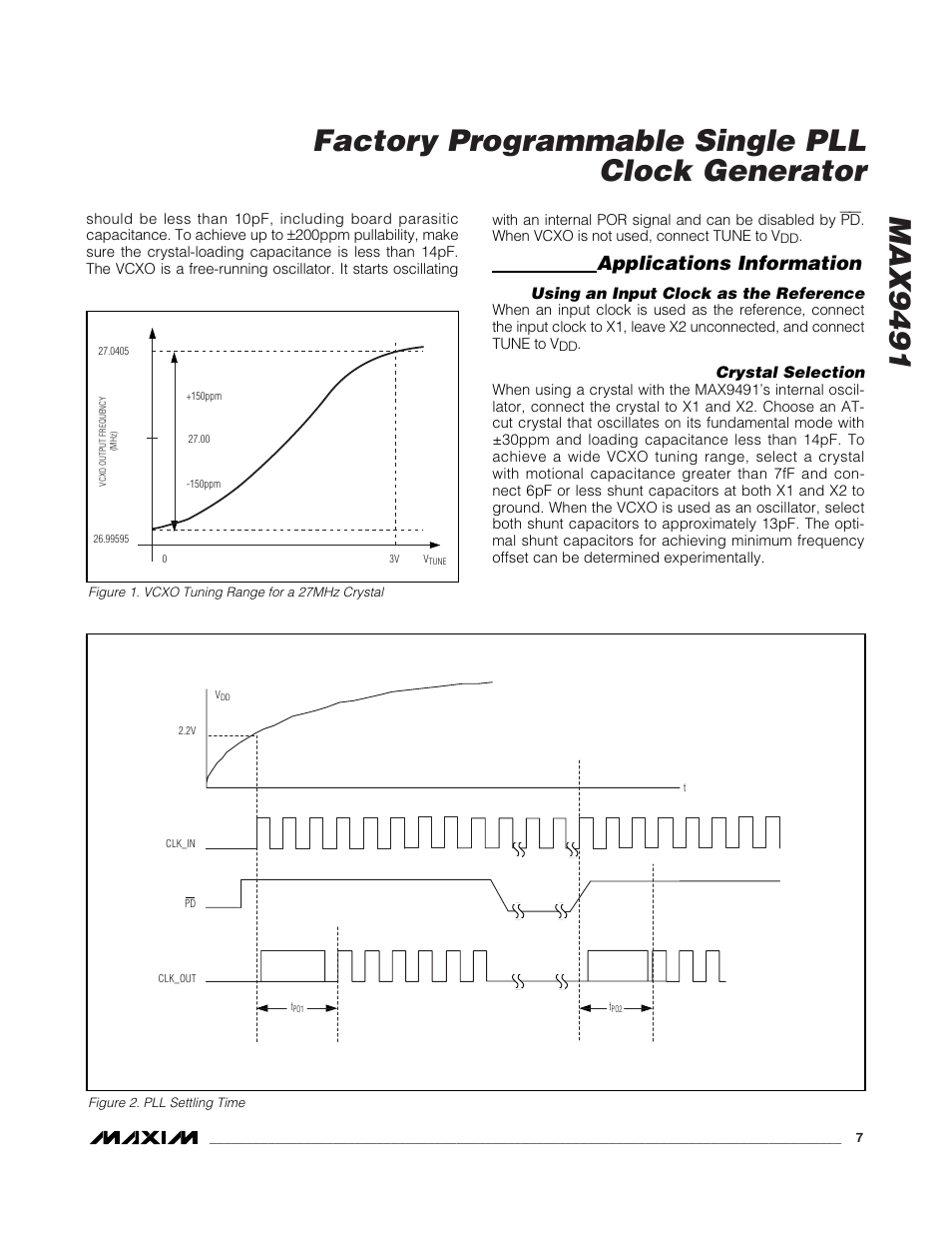 Applications information | Rainbow Electronics MAX9491 User Manual | Page 7 / 11