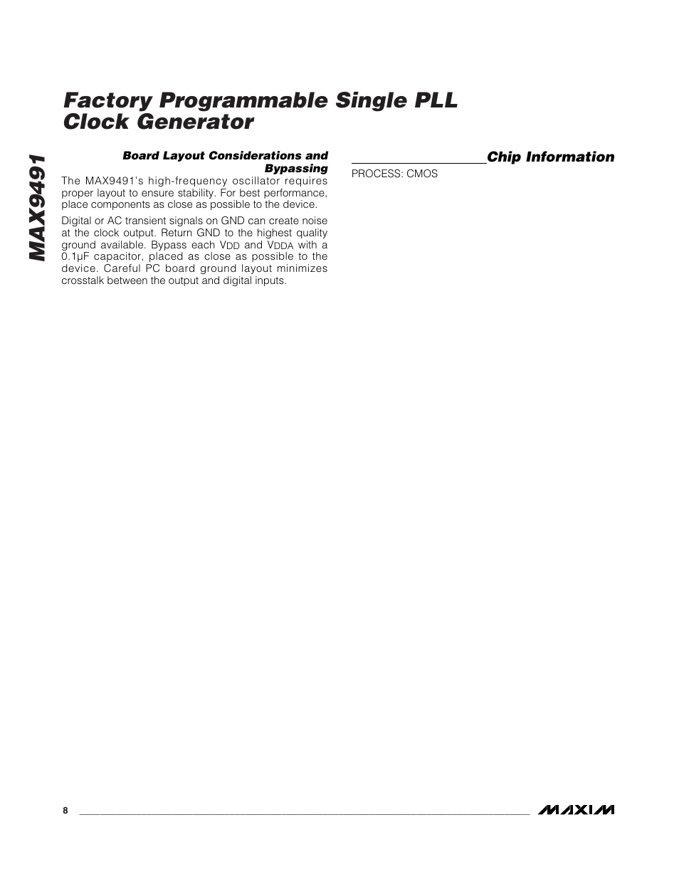 Rainbow Electronics MAX9491 User Manual | Page 8 / 11