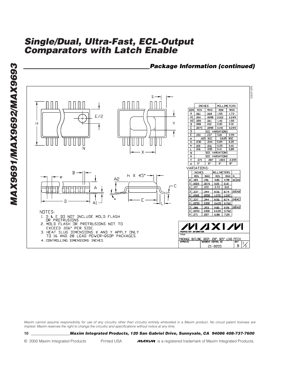 Rainbow Electronics MAX9693 User Manual | Page 10 / 10