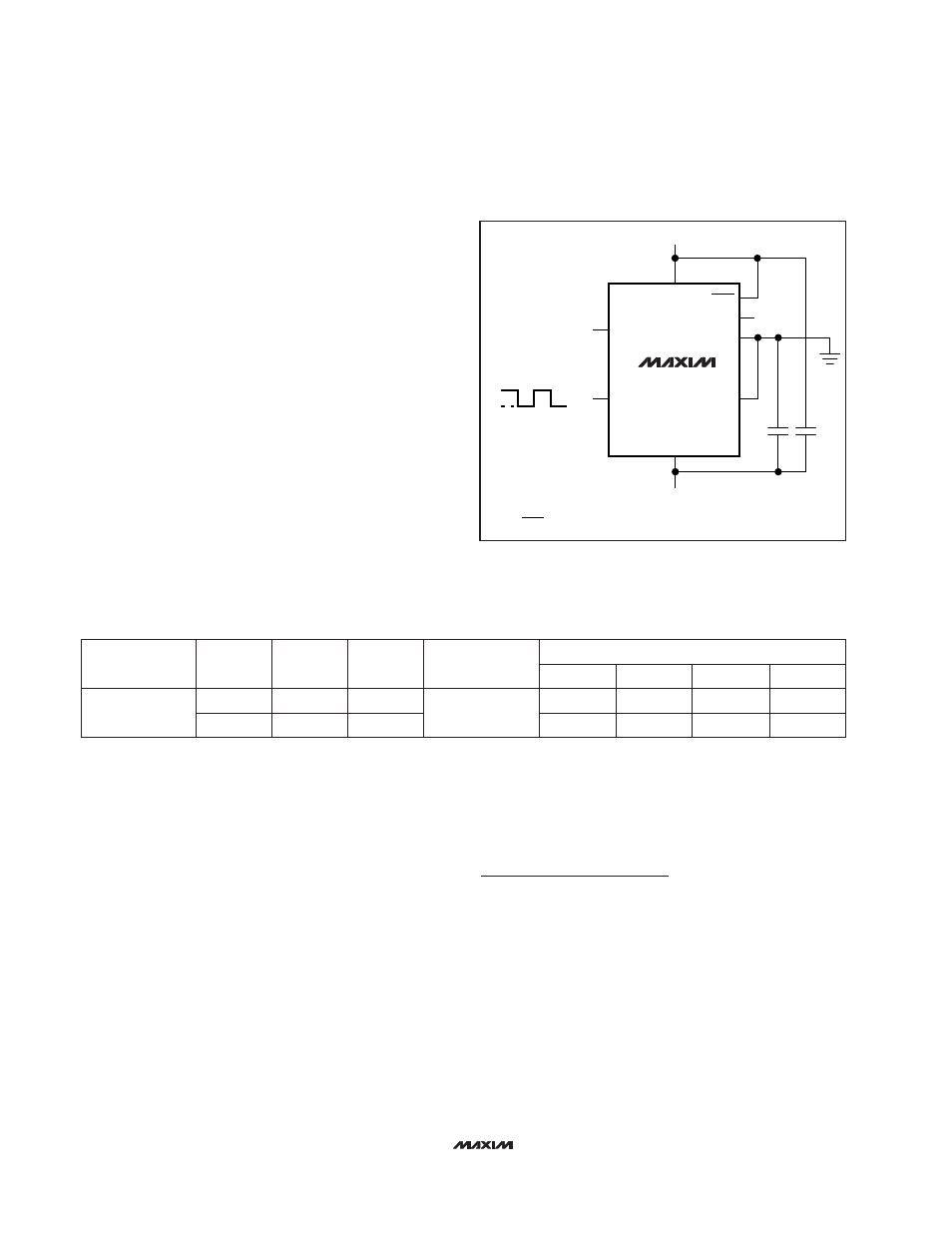 Chip information, Table 1. typical harmonic distortion | Rainbow Electronics MAX7480 User Manual | Page 8 / 8