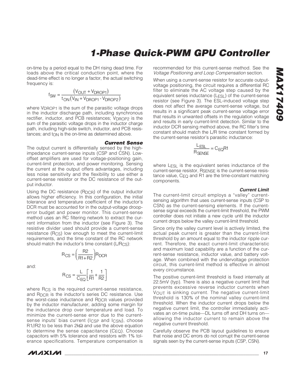 Rainbow Electronics MAX17409 User Manual | Page 17 / 32