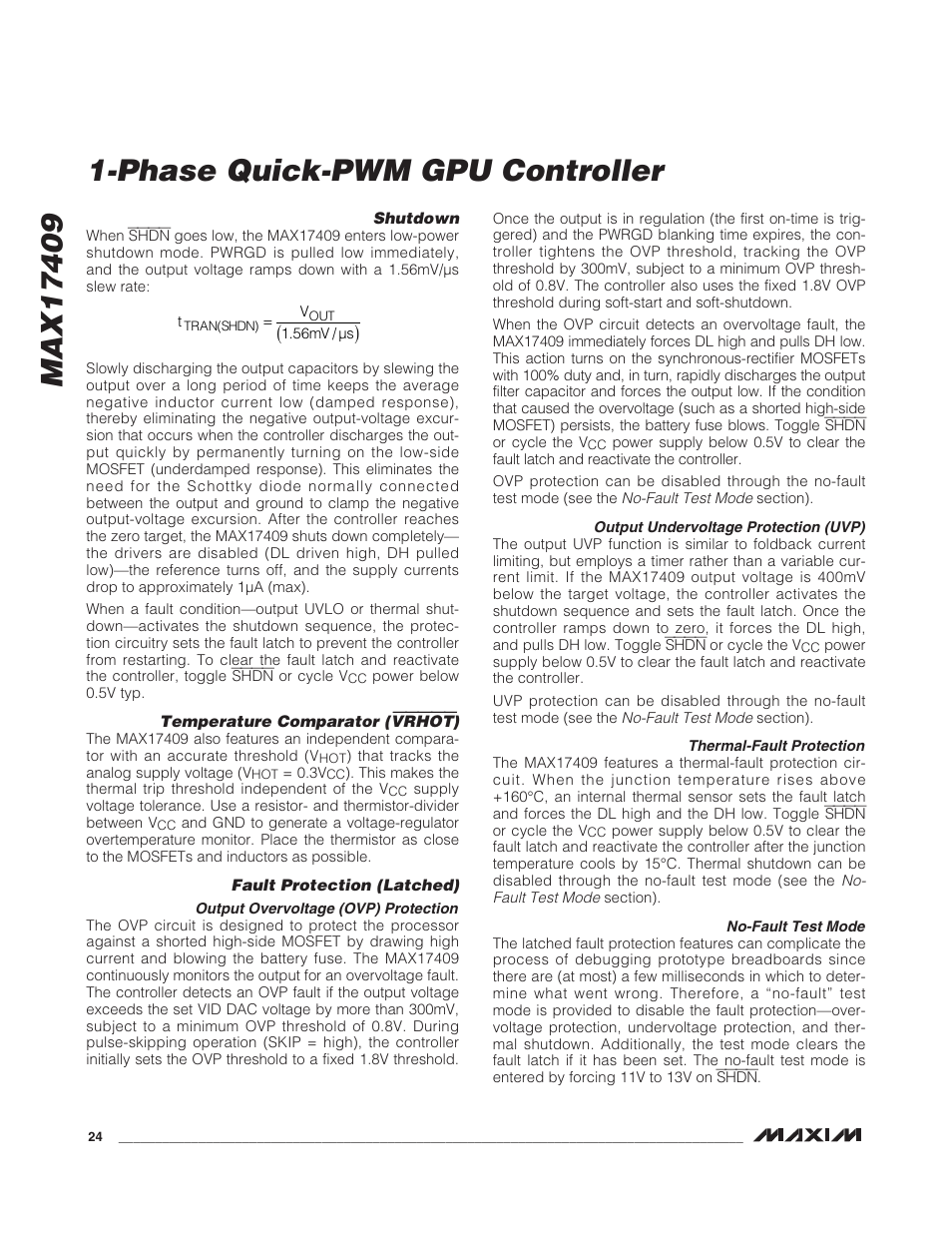 Rainbow Electronics MAX17409 User Manual | Page 24 / 32