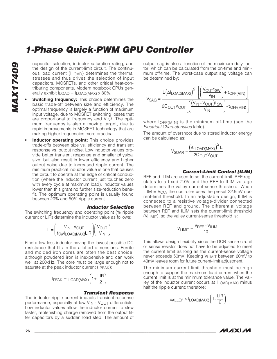 Rainbow Electronics MAX17409 User Manual | Page 26 / 32