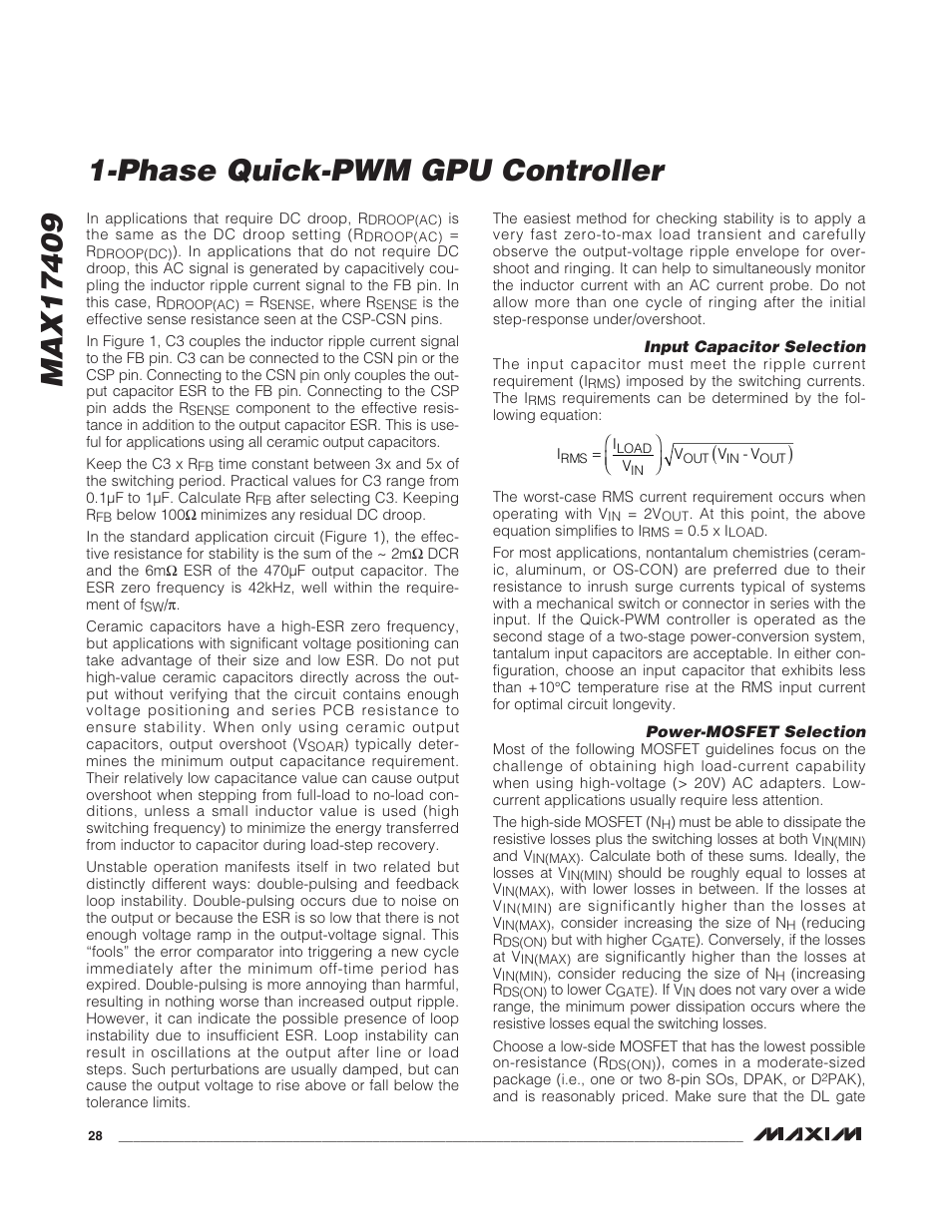 Rainbow Electronics MAX17409 User Manual | Page 28 / 32