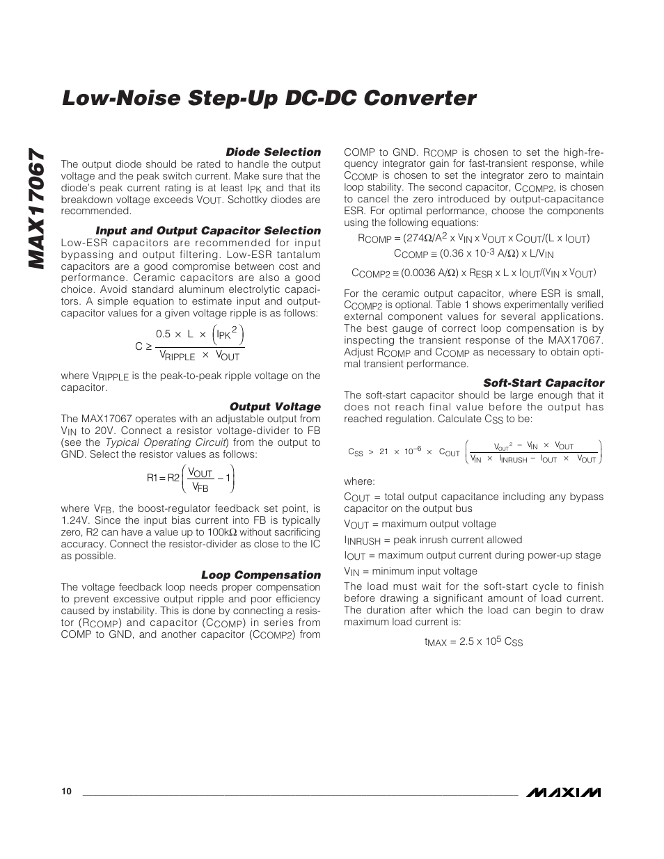 Rainbow Electronics MAX17067 User Manual | Page 10 / 13