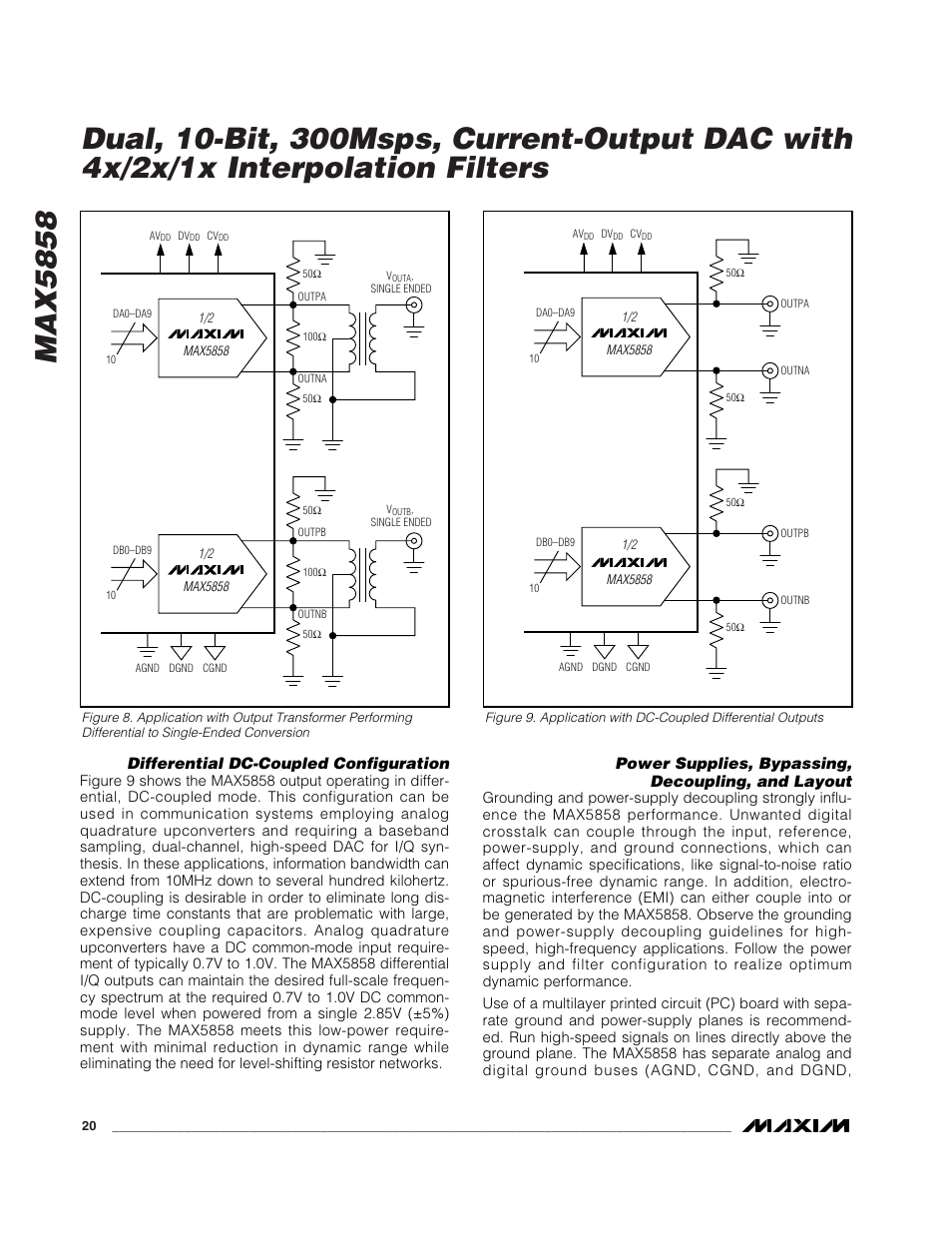 Rainbow Electronics MAX5858 User Manual | Page 20 / 23