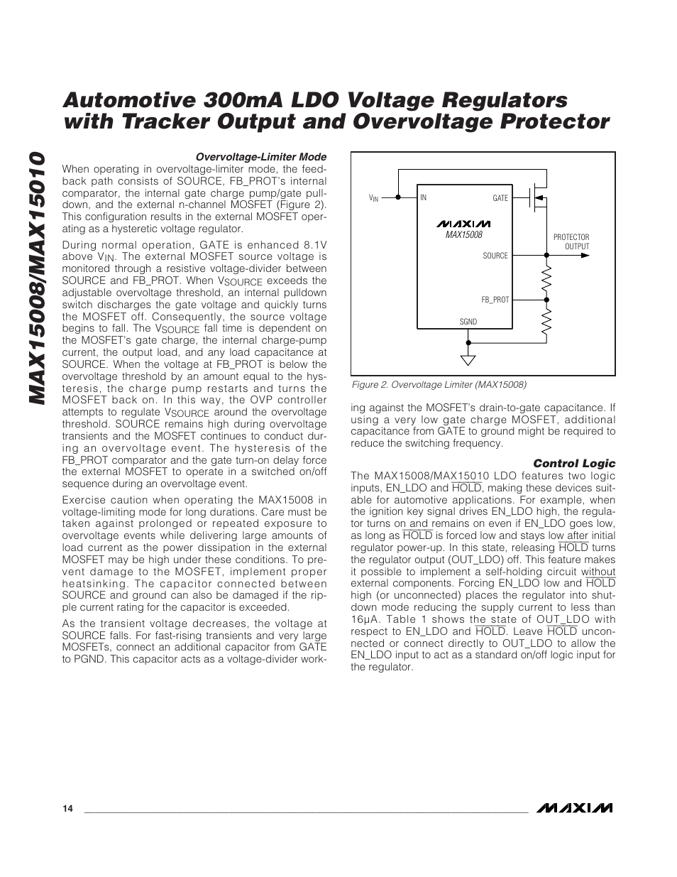 Rainbow Electronics MAX15010 User Manual | Page 14 / 24