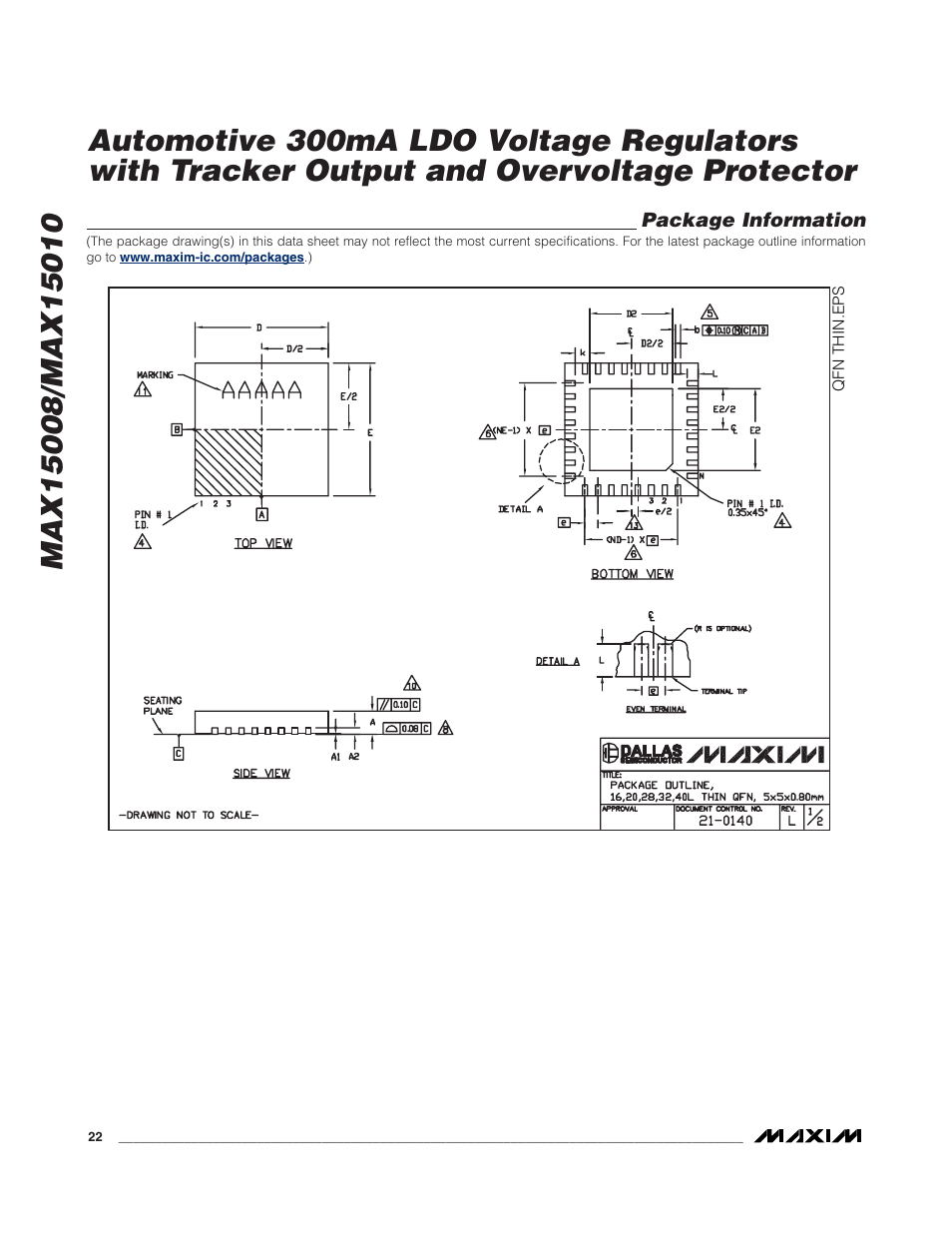 Rainbow Electronics MAX15010 User Manual | Page 22 / 24