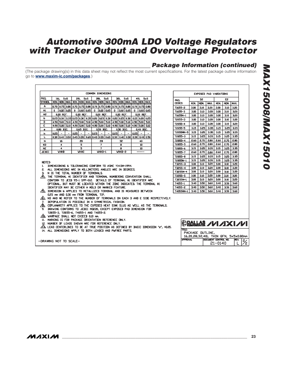 Rainbow Electronics MAX15010 User Manual | Page 23 / 24