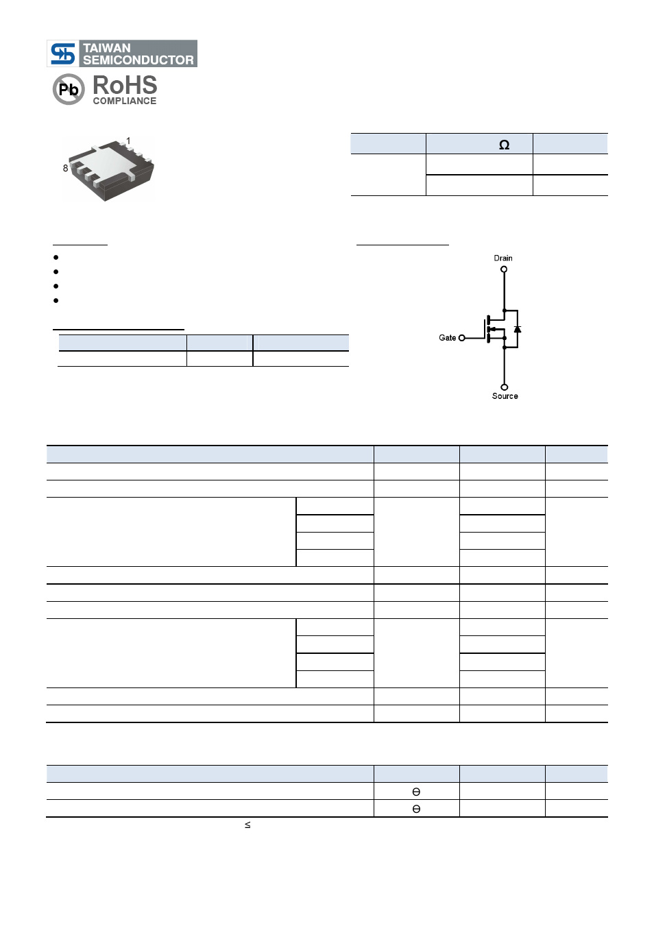 Rainbow Electronics TSM15N03PQ33 User Manual | 4 pages