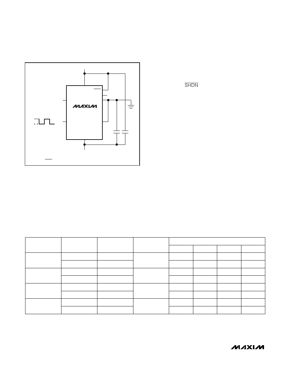 Table 1. typical harmonic distortion | Rainbow Electronics MAX7415 User Manual | Page 10 / 12