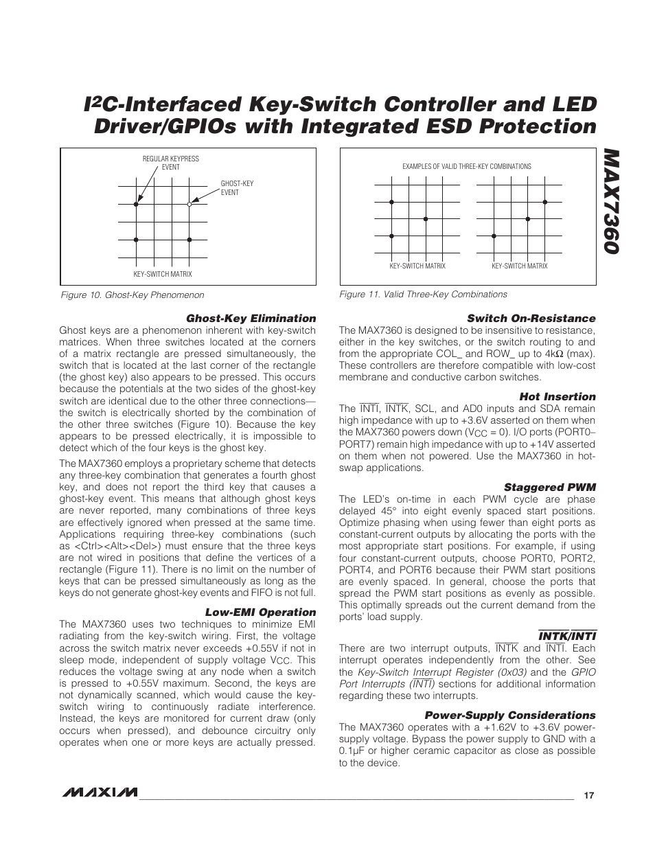 Rainbow Electronics MAX7360 User Manual | Page 17 / 31