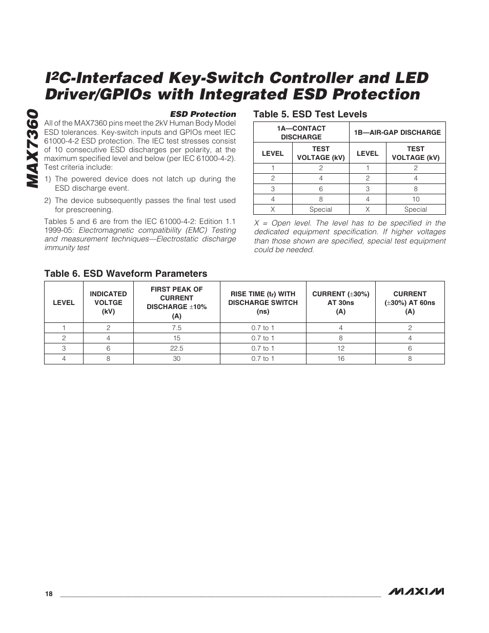 Rainbow Electronics MAX7360 User Manual | Page 18 / 31