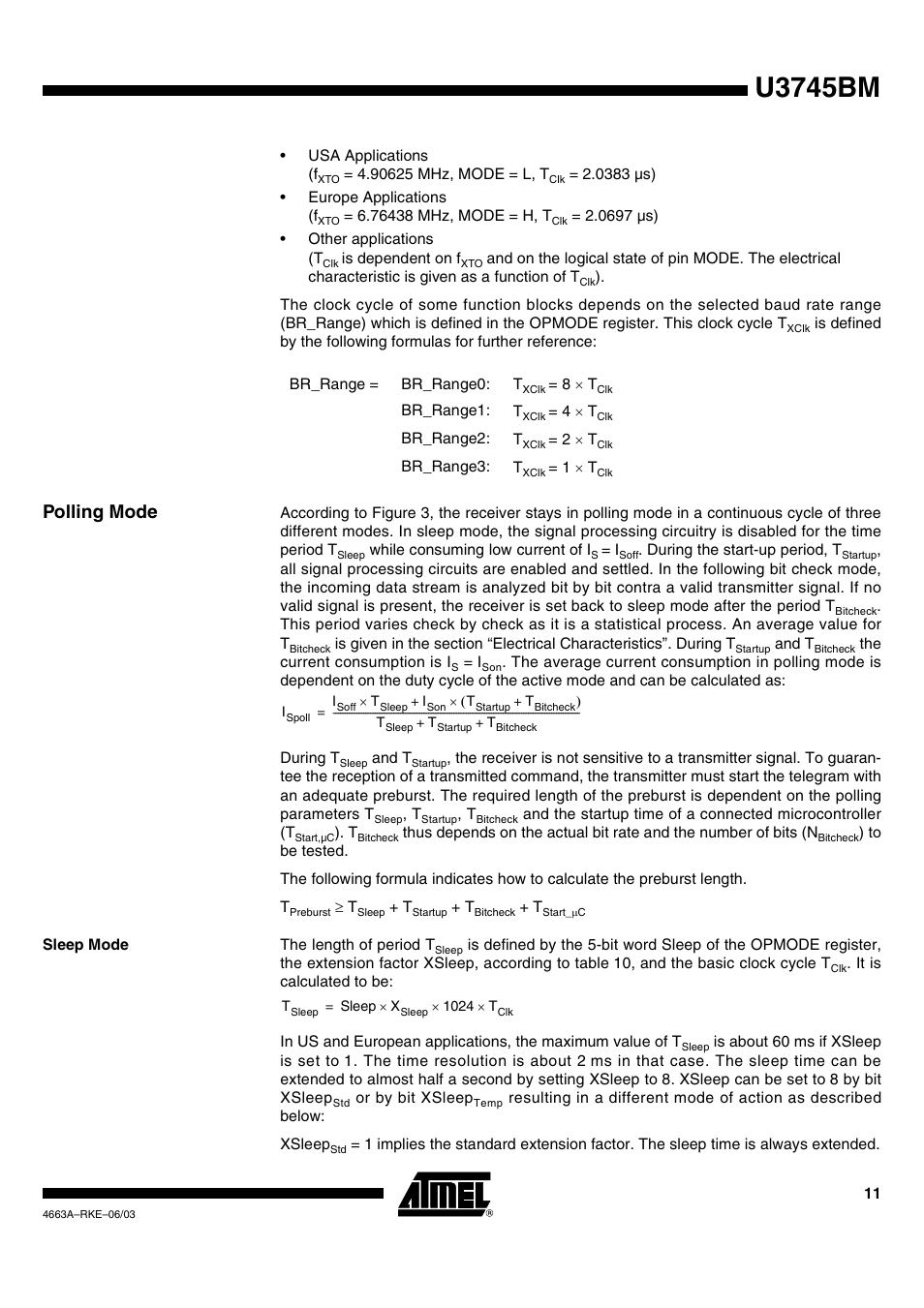 U3745bm, Polling mode | Rainbow Electronics U3745BM User Manual | Page 11 / 29