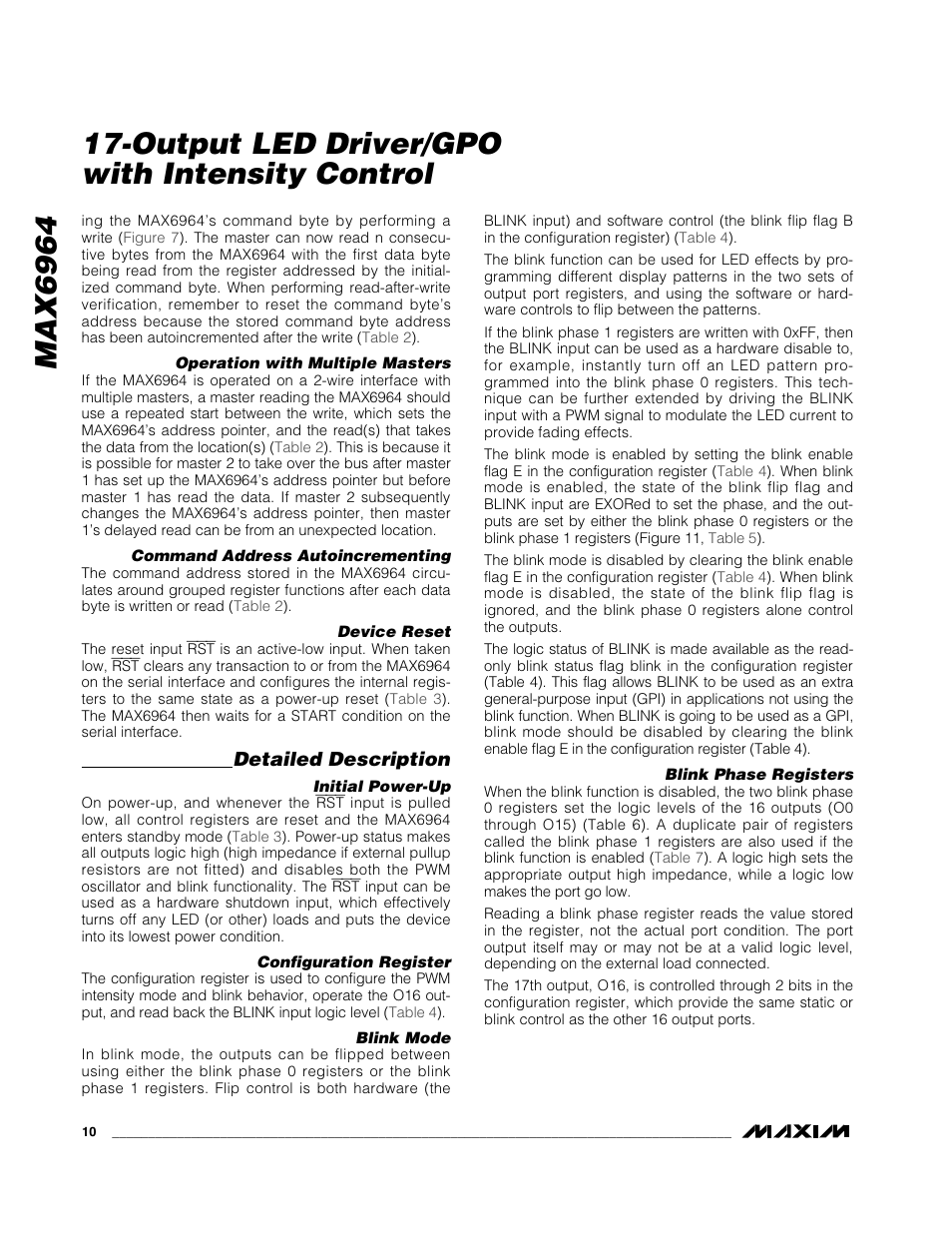 Detailed description | Rainbow Electronics MAX6964 User Manual | Page 10 / 23