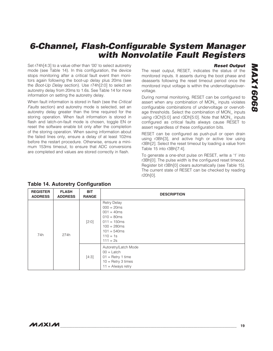 Rainbow Electronics MAX16068 User Manual | Page 19 / 40