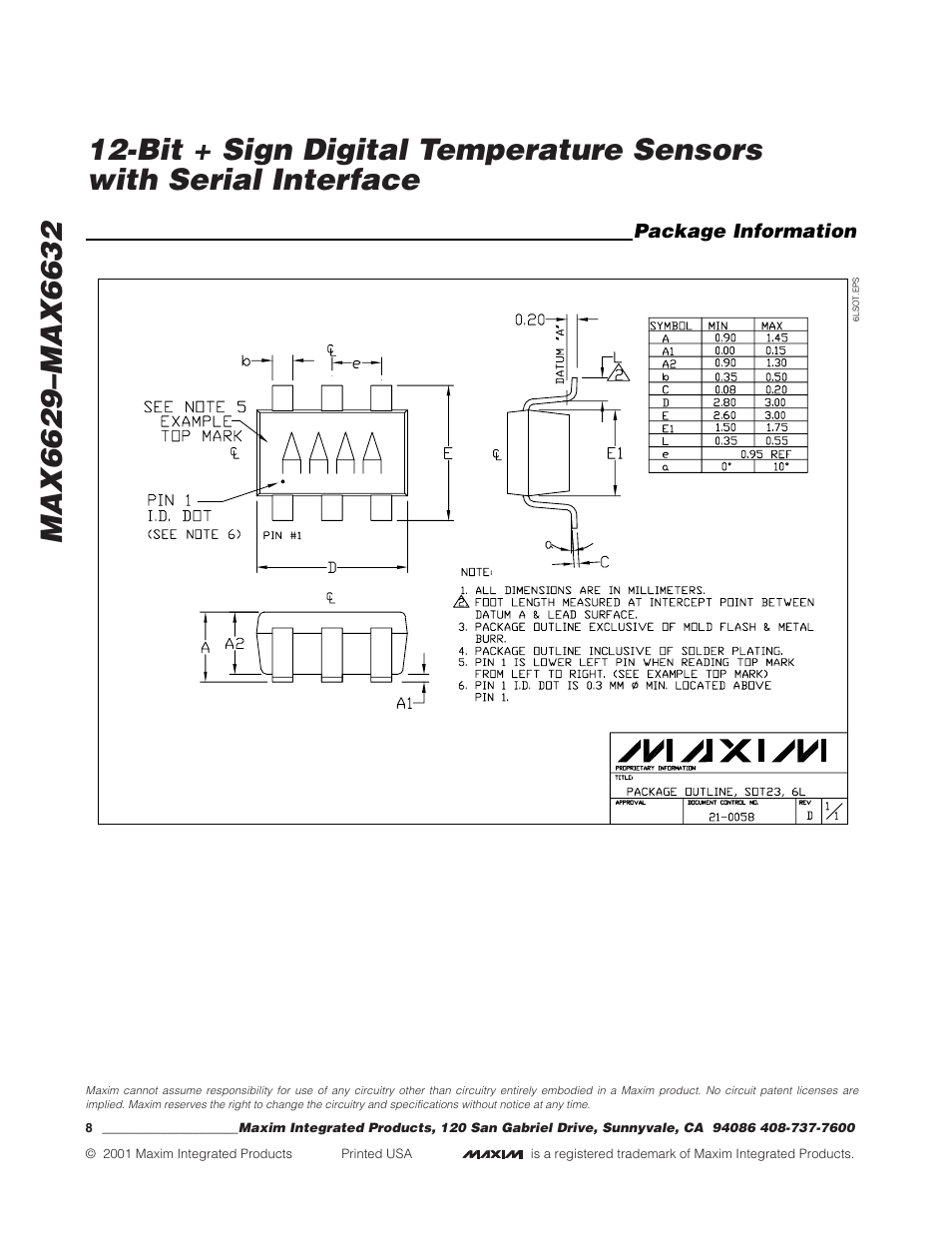 Rainbow Electronics MAX6632 User Manual | Page 8 / 8