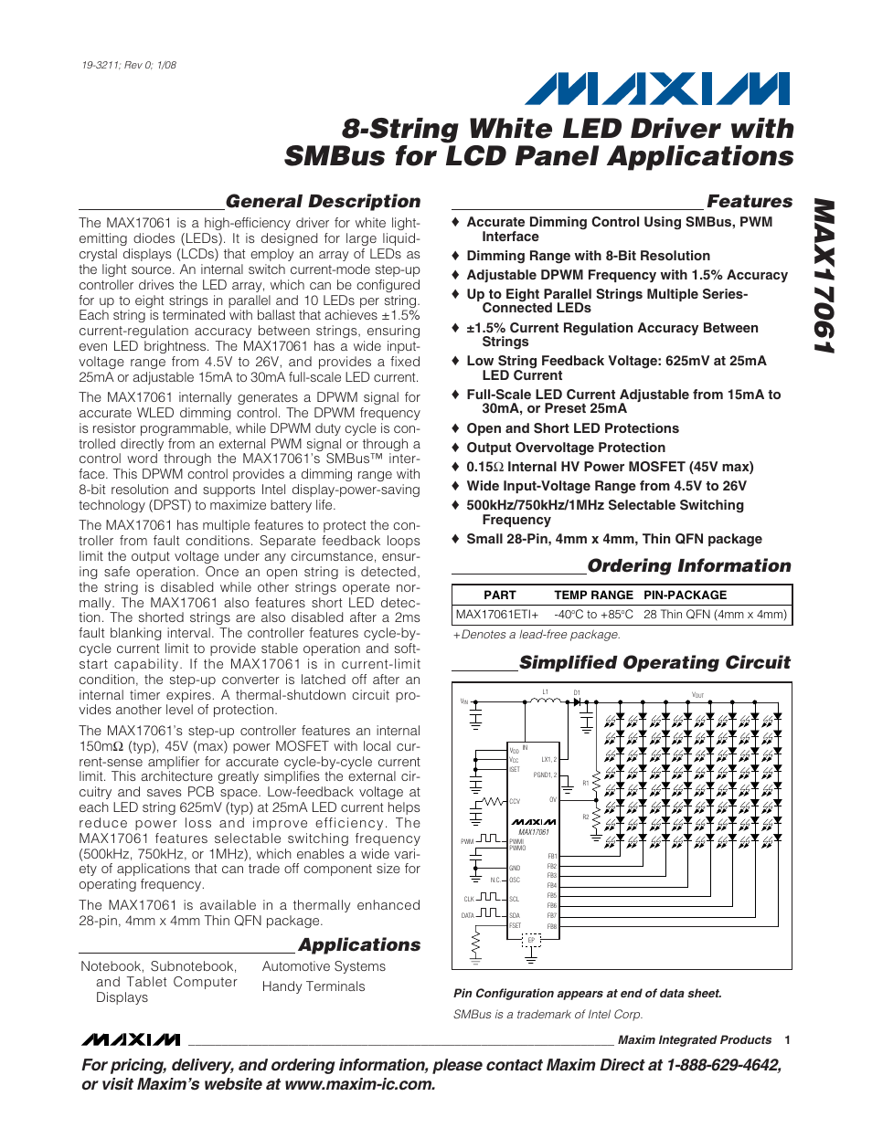 Rainbow Electronics MAX17061 User Manual | 26 pages