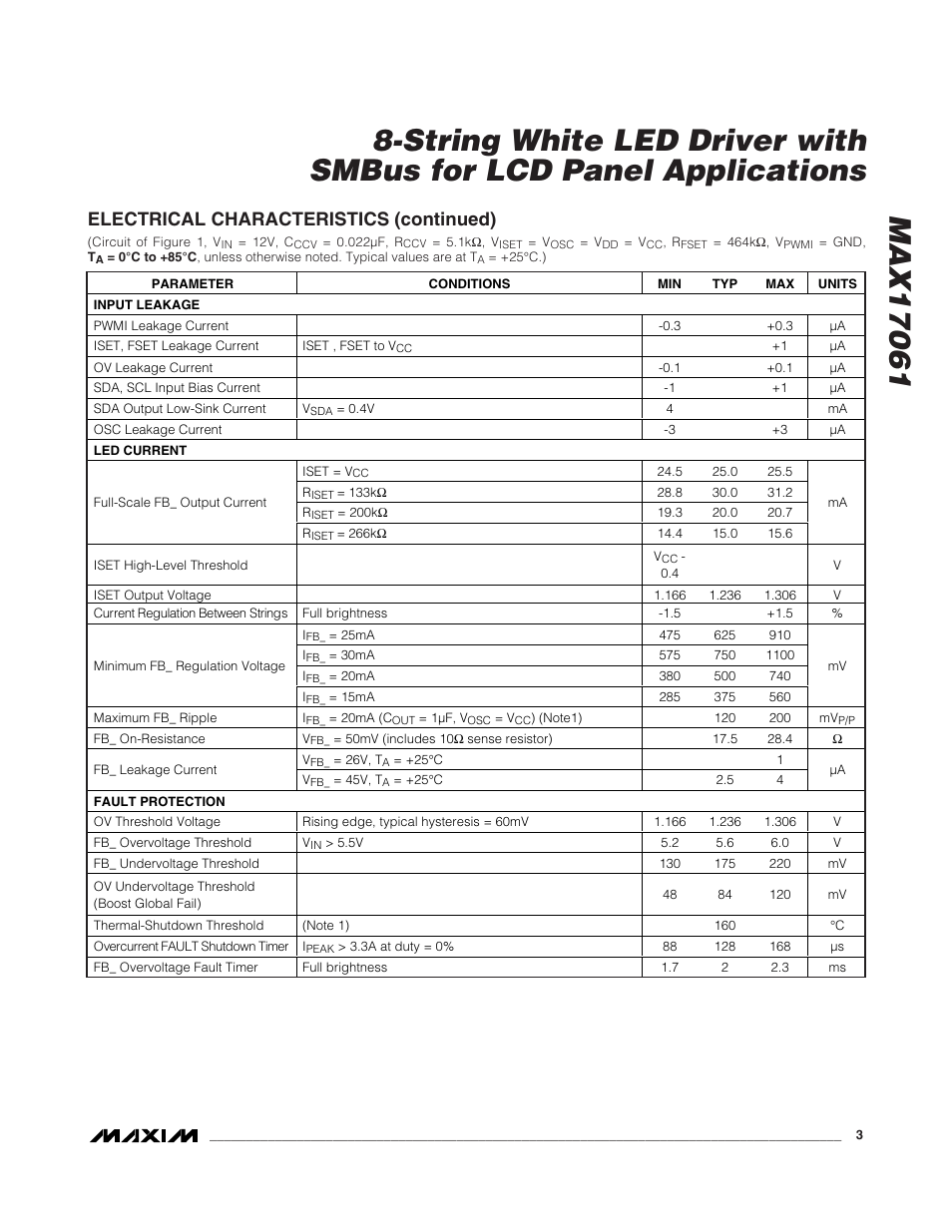 Rainbow Electronics MAX17061 User Manual | Page 3 / 26