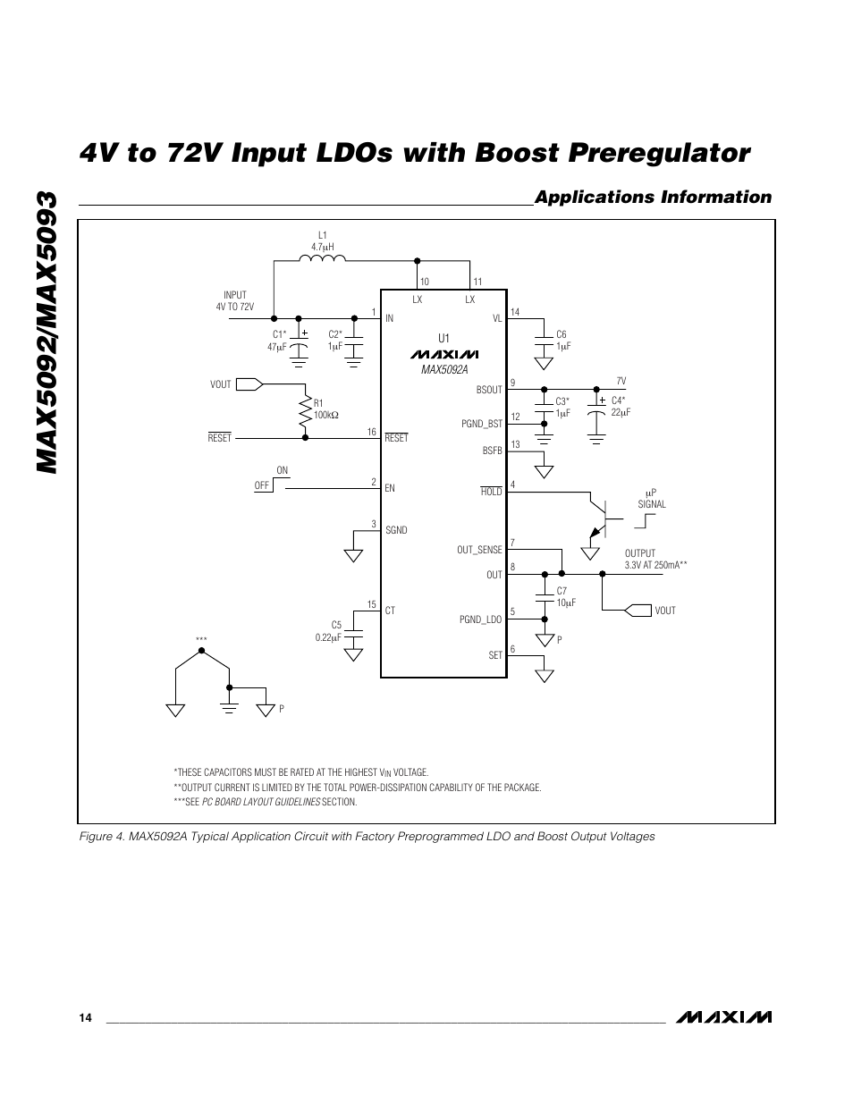 Applications information | Rainbow Electronics MAX5093 User Manual | Page 14 / 23