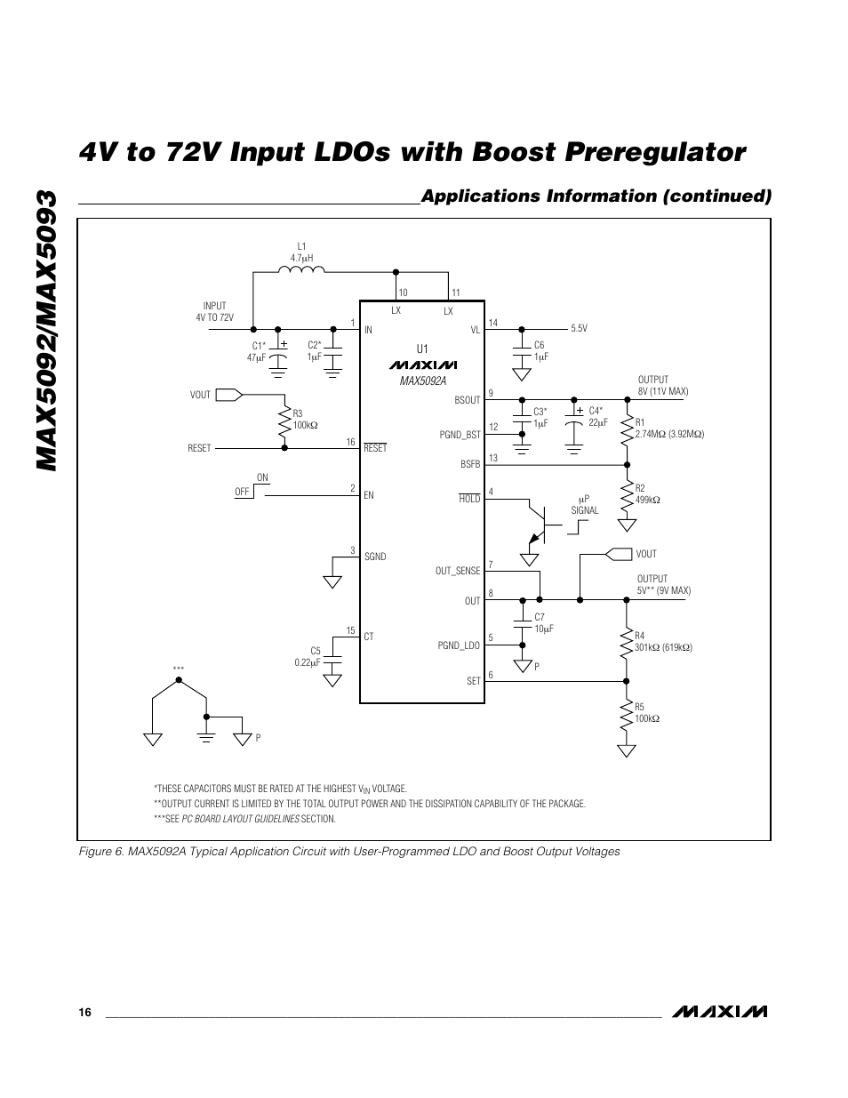 Applications information (continued) | Rainbow Electronics MAX5093 User Manual | Page 16 / 23