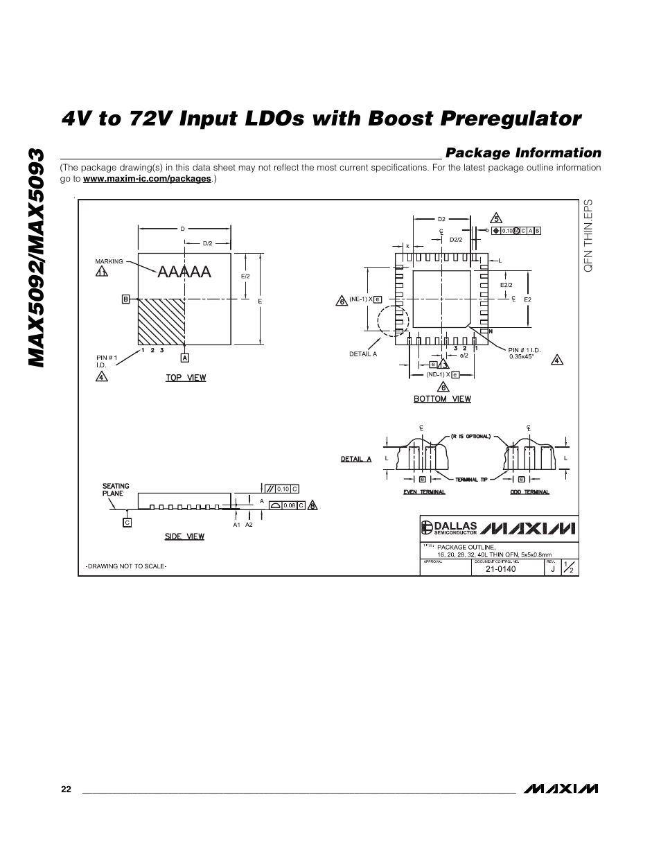 Rainbow Electronics MAX5093 User Manual | Page 22 / 23