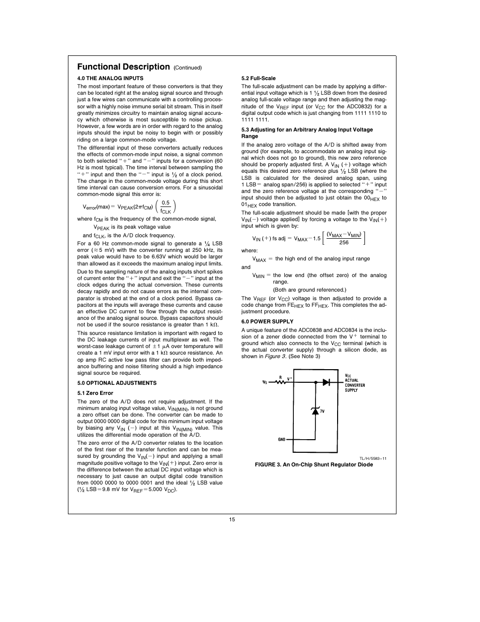 Functional description | Rainbow Electronics ADC0838 User Manual | Page 15 / 32