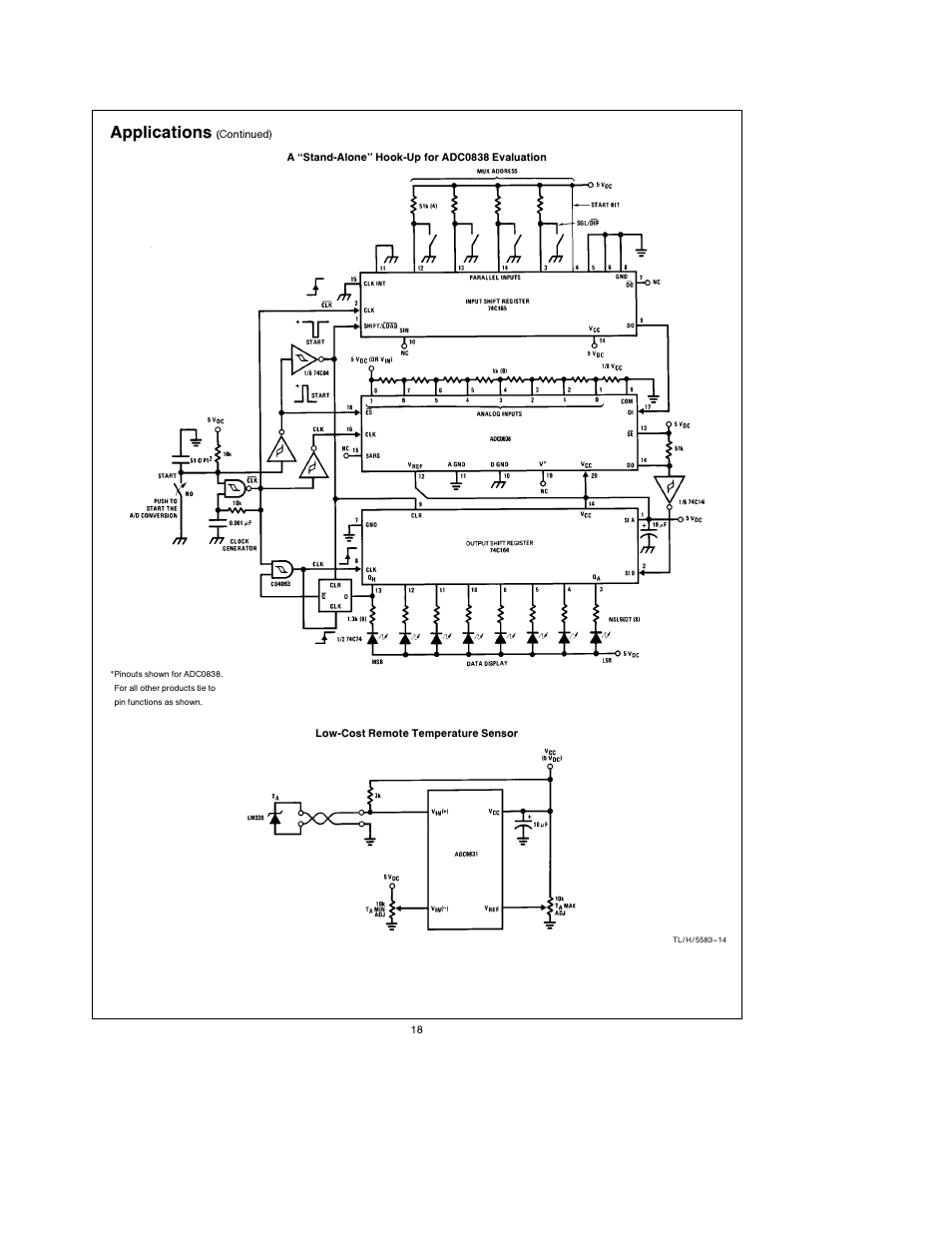 Applications | Rainbow Electronics ADC0838 User Manual | Page 18 / 32