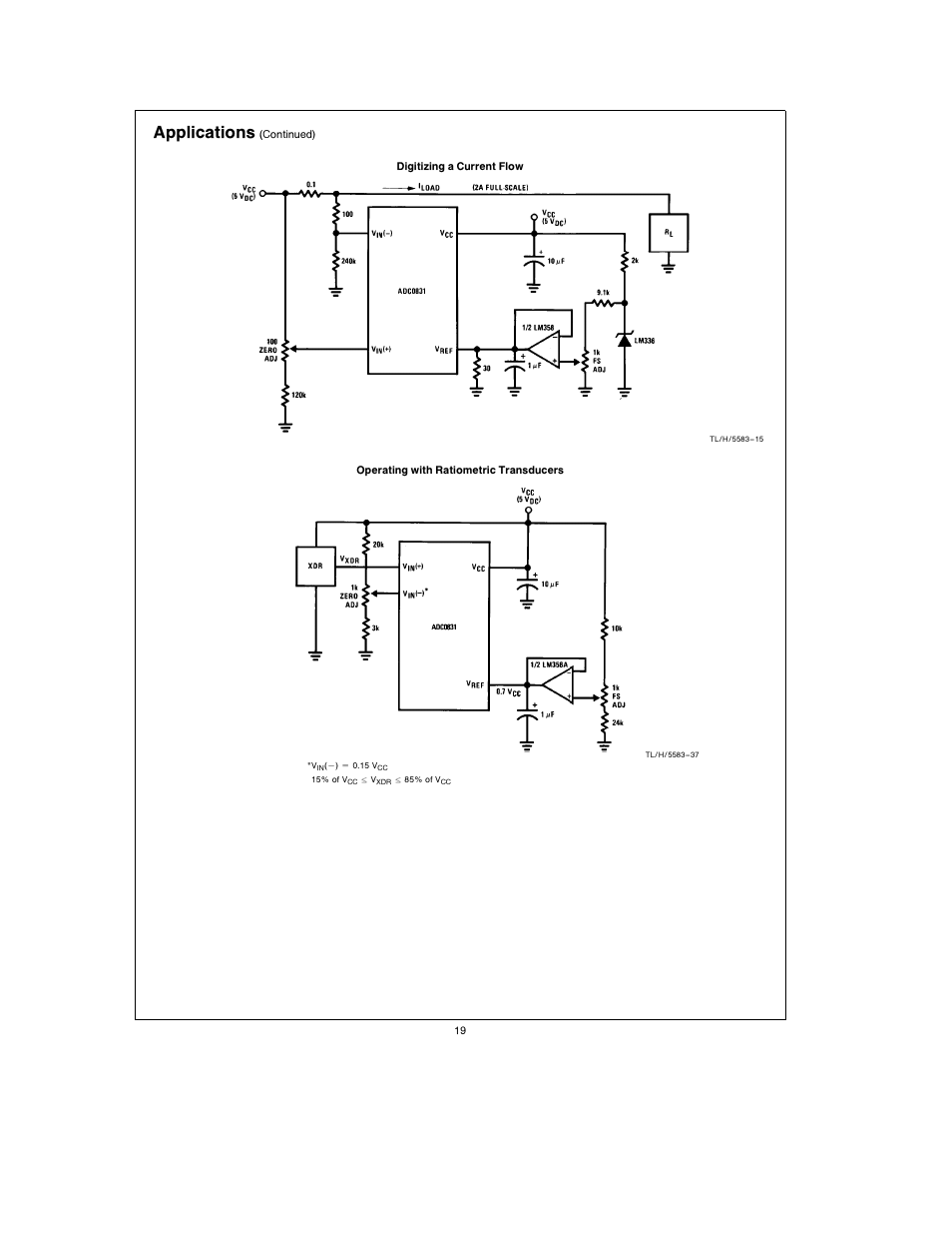 Applications | Rainbow Electronics ADC0838 User Manual | Page 19 / 32