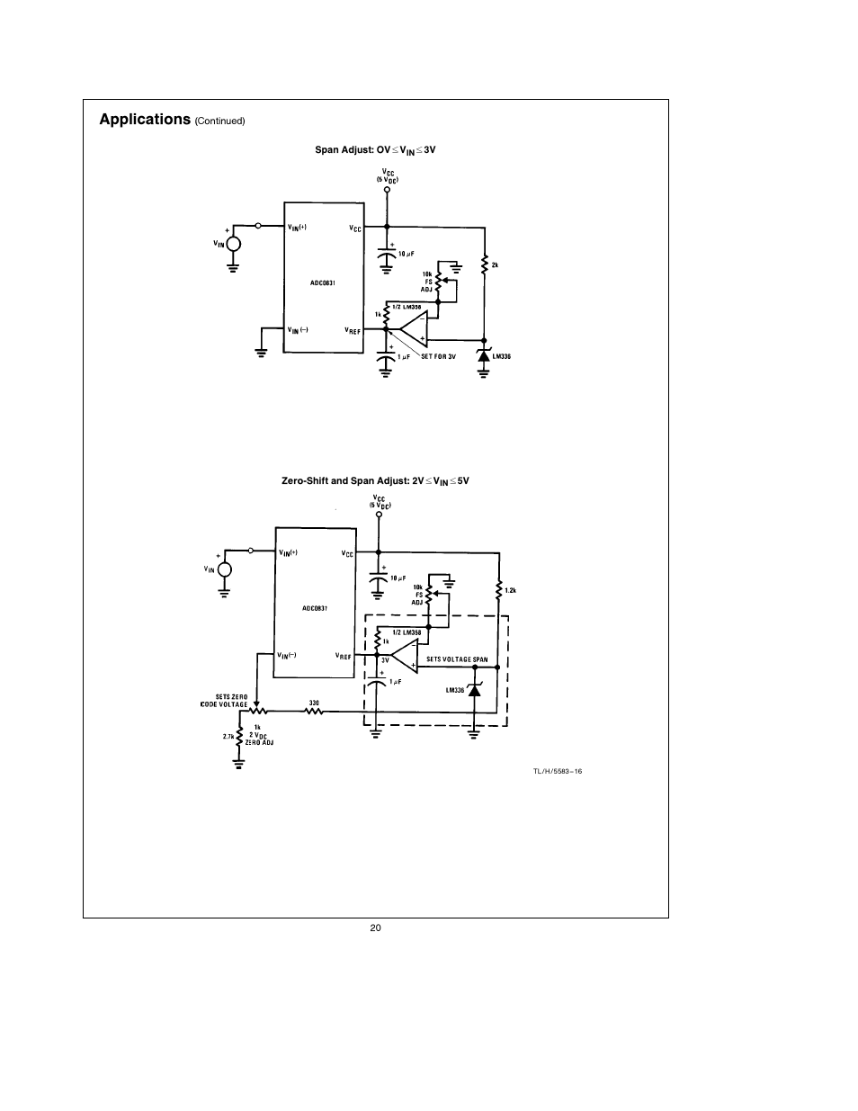 Applications | Rainbow Electronics ADC0838 User Manual | Page 20 / 32