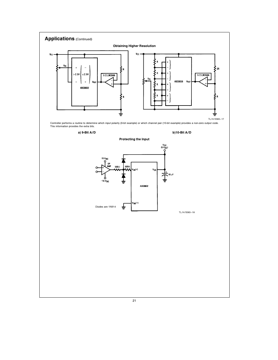 Applications | Rainbow Electronics ADC0838 User Manual | Page 21 / 32