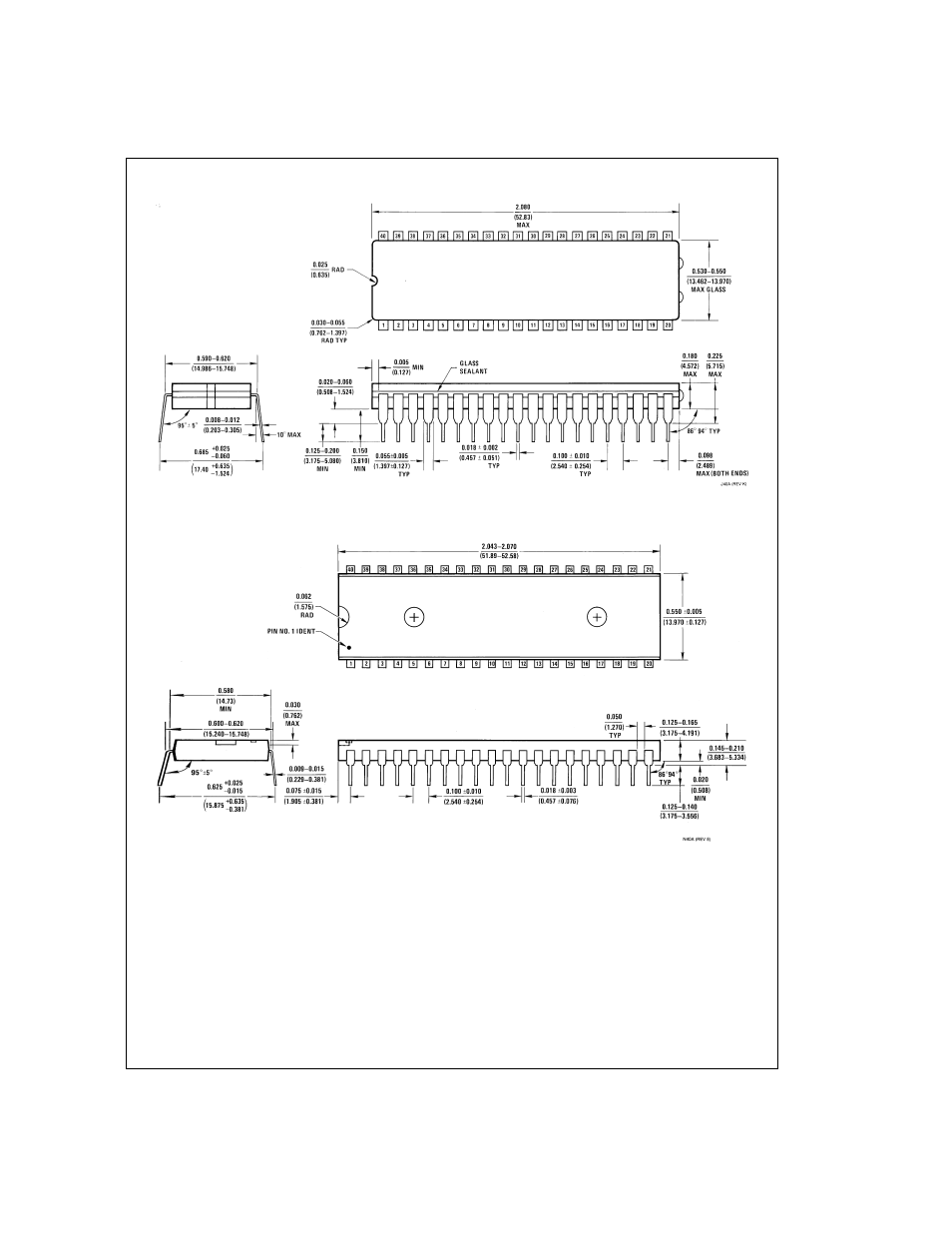 Physical dimensions | Rainbow Electronics ADC0817 User Manual | Page 13 / 14