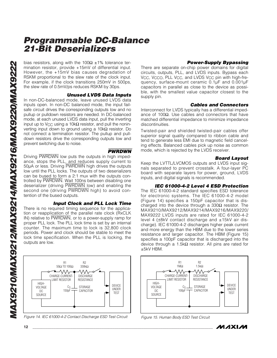 Rainbow Electronics MAX9216 User Manual | Page 12 / 17