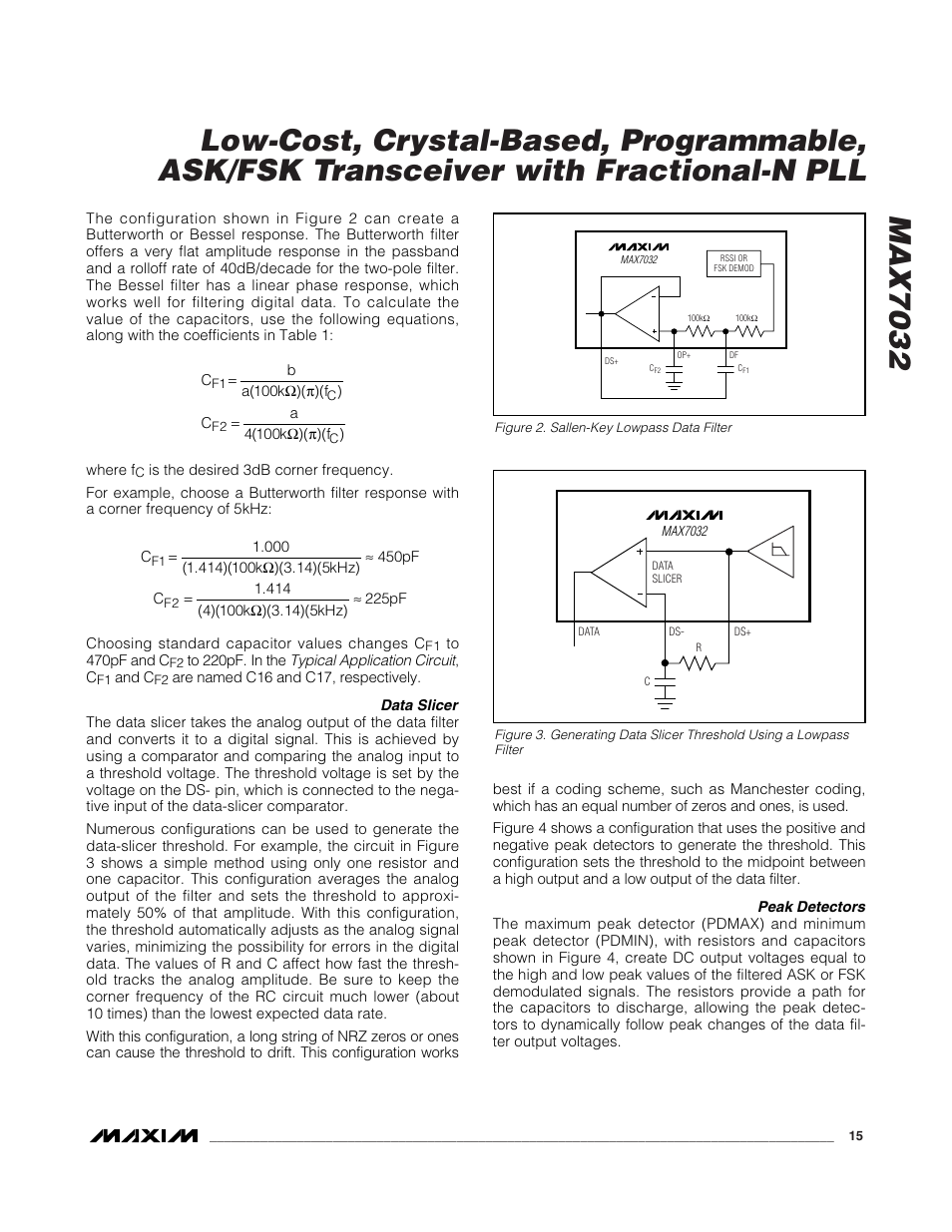 Rainbow Electronics MAX7032 User Manual | Page 15 / 32