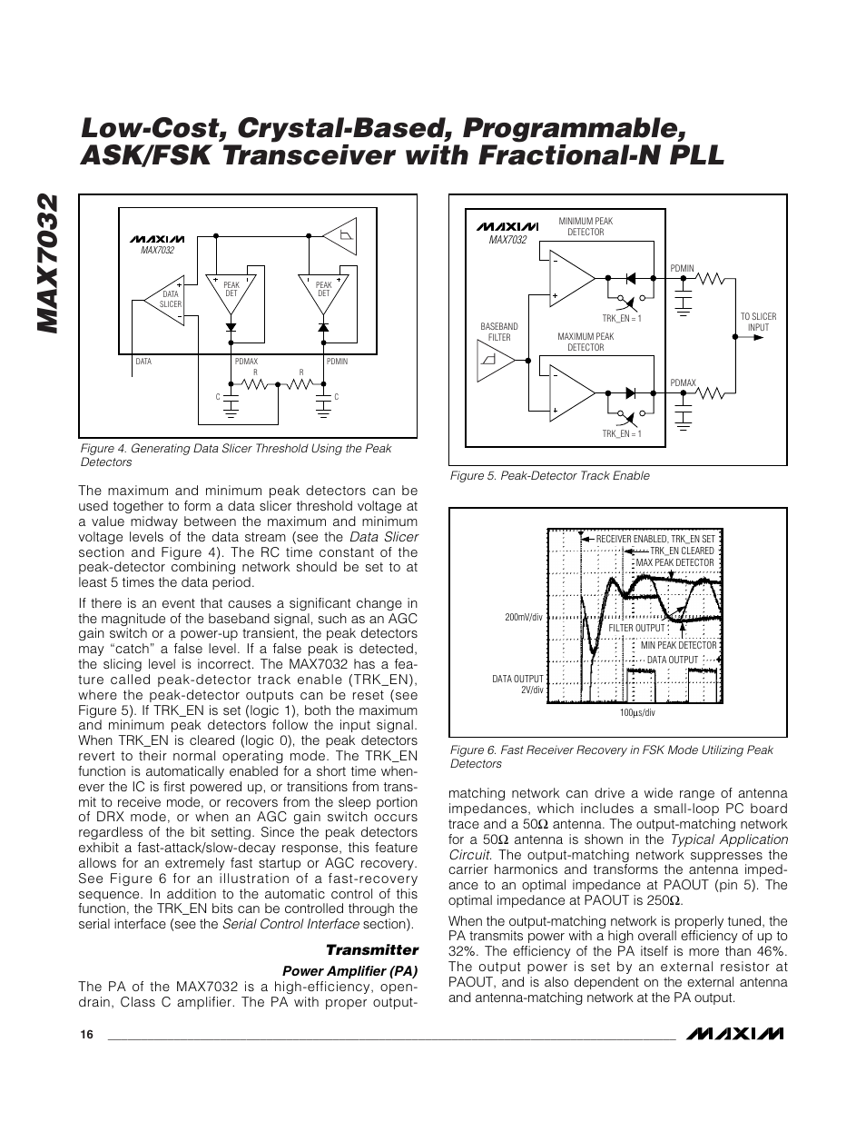 Transmitter | Rainbow Electronics MAX7032 User Manual | Page 16 / 32
