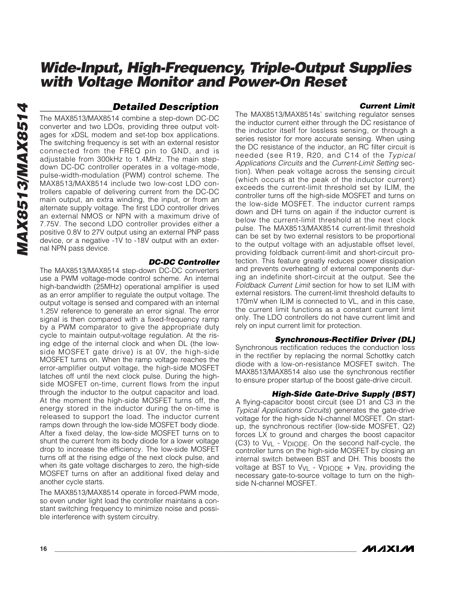 Detailed description | Rainbow Electronics MAX8514 User Manual | Page 16 / 35