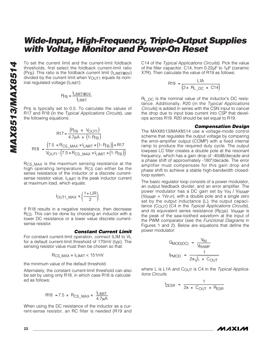 Rainbow Electronics MAX8514 User Manual | Page 22 / 35
