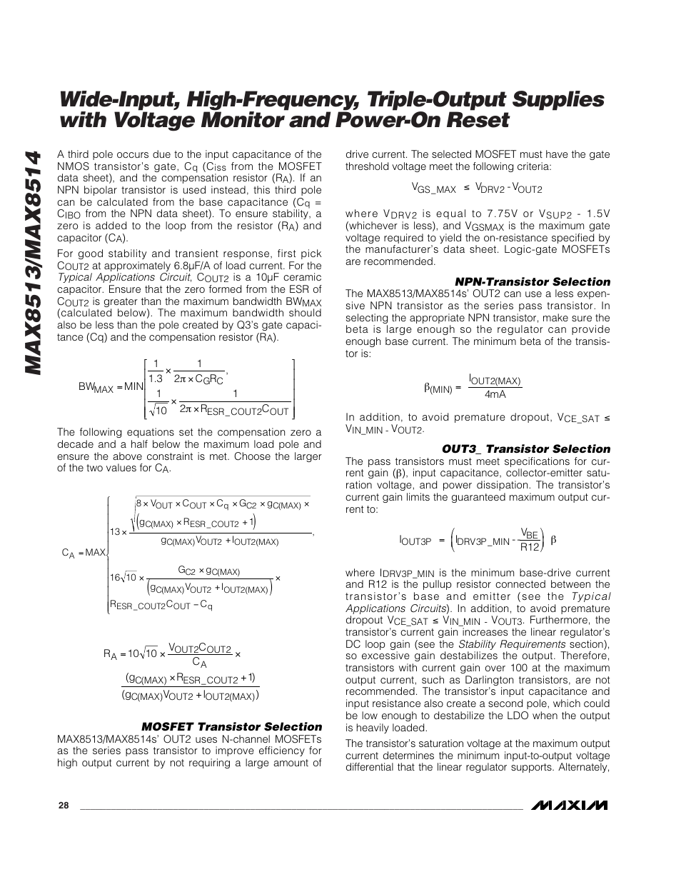 Rainbow Electronics MAX8514 User Manual | Page 28 / 35